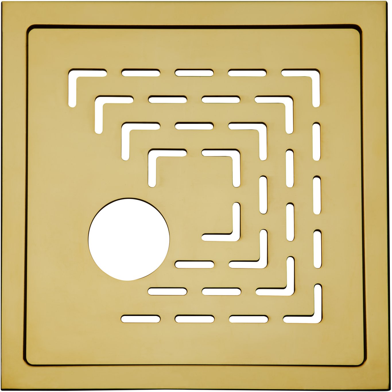 DESIGN SLUKRIST N°19 20X20CM M/UTHUGG POLERT MESSING DESIGN SLUKRIST N°19 20X20CM M/UTHUGG POLERT MESSING