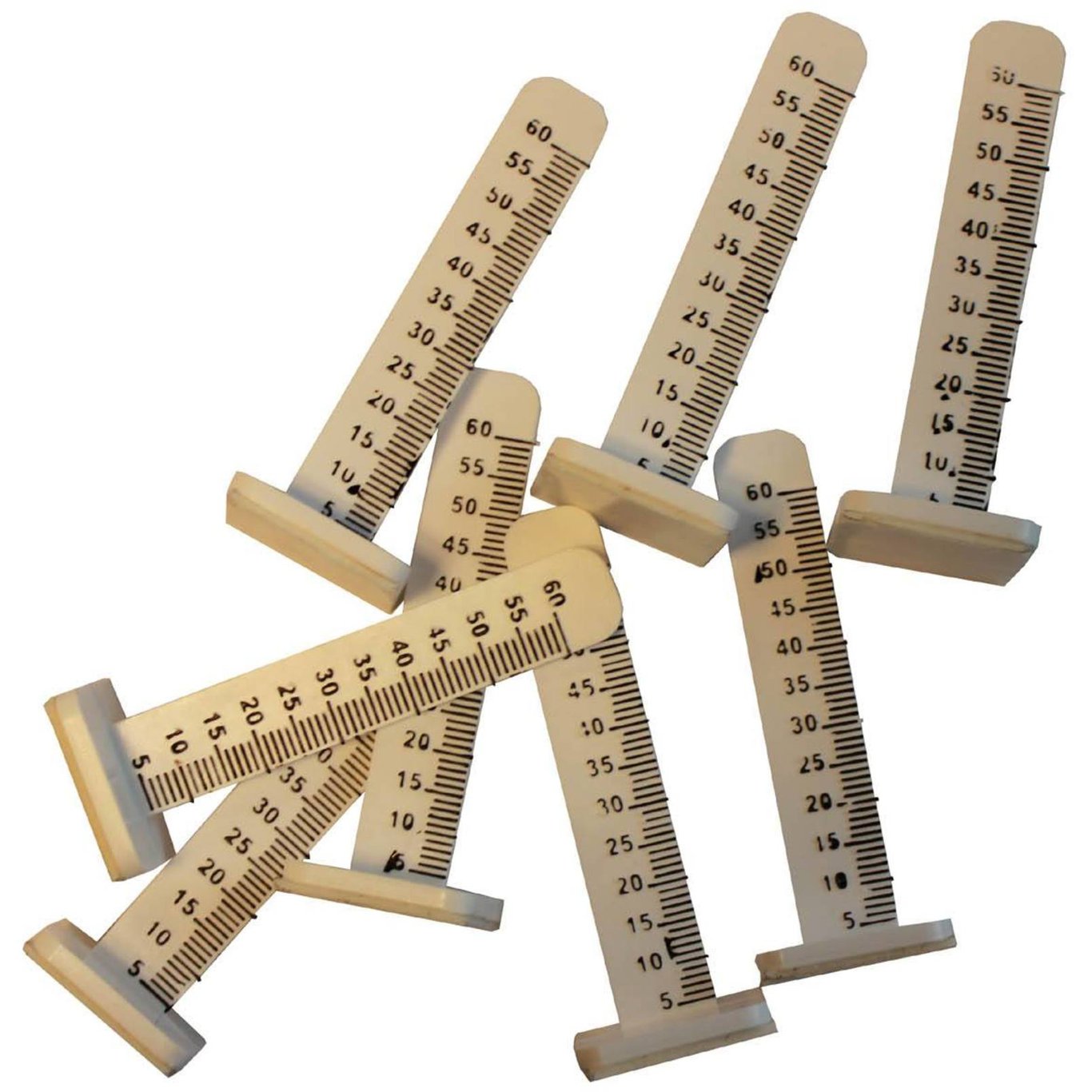 NIVÅPINNER 65MM HVIT M/SKALERING 20 STK NIVÅPINNER 65MM HVIT M/SKALERING 20 STK