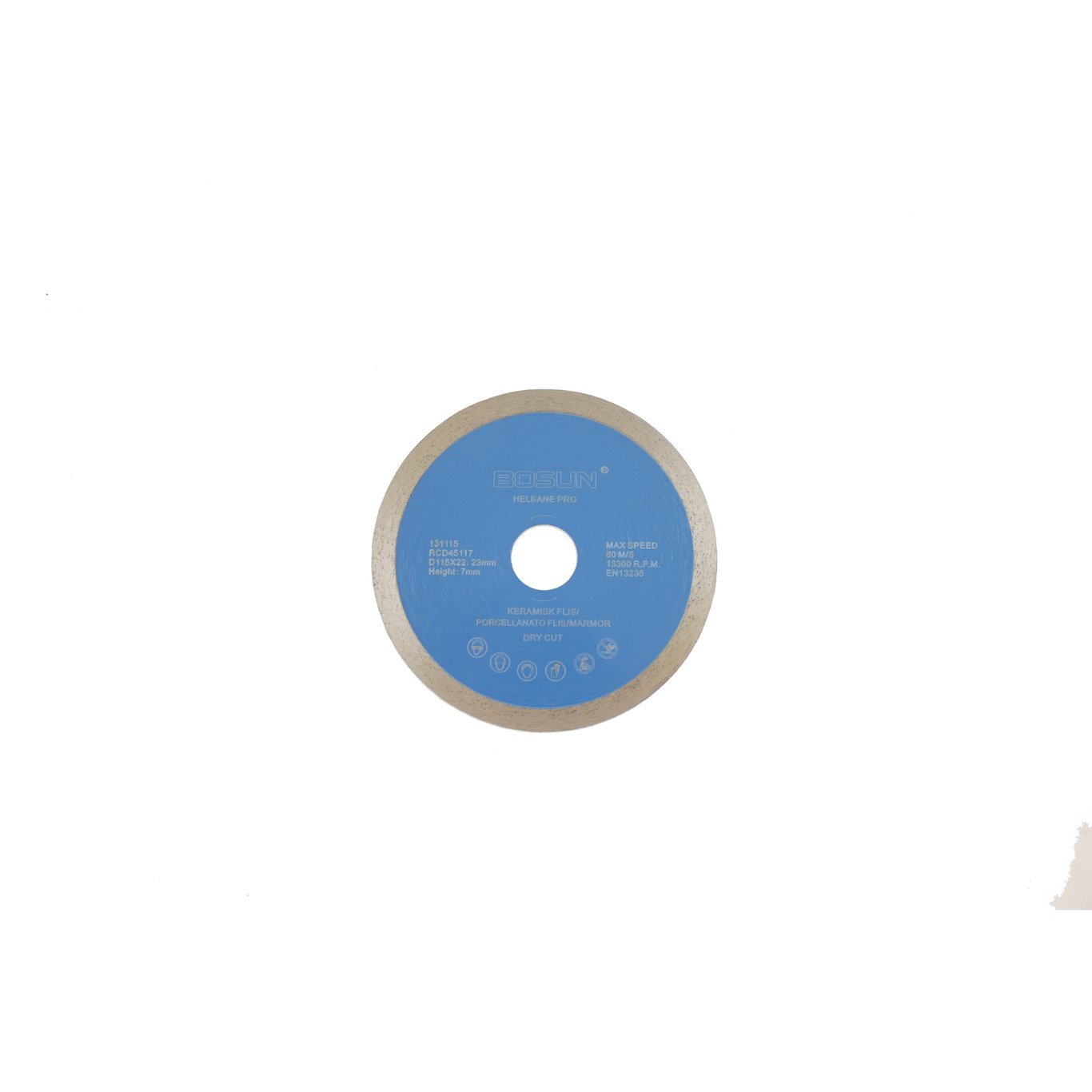 BOSUN DIAMANTBLAD HELBANE 115/22.2 MM PRO BLÅ