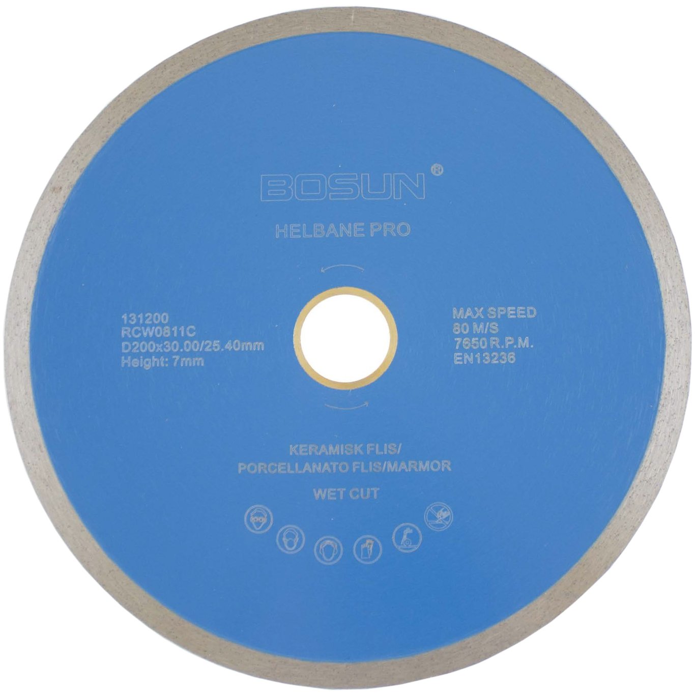 BOSUN DIAMANTBLAD HELBANE 200/30-25.4 MM PRO BLÅ BOSUN DIAMANTBLAD HELBANE 200/30-25.4 MM PRO BLÅ