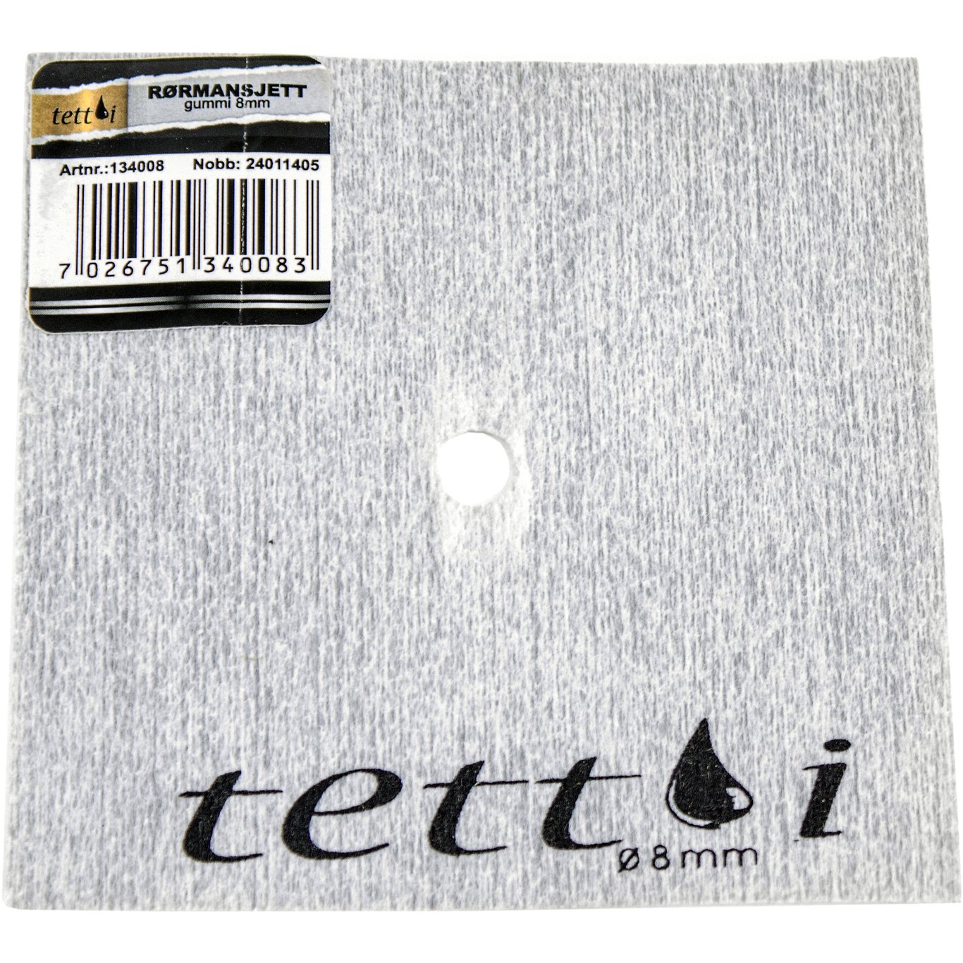 RØRMANSJETT GUMMI 8 MM RØRMANSJETT GUMMI 8 MM