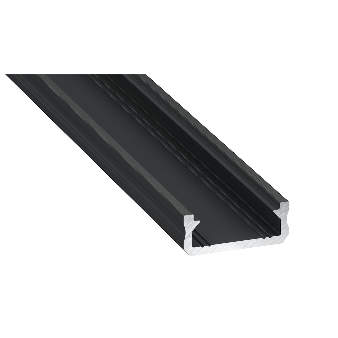 ELITECH ALU PROFIL SORT 200X6,3X16MM INKL LOKK - ENDELOKK OG 2 KLIPS ELITECH ALU PROFIL SORT 200X6,3X16MM INKL LOKK - ENDELOKK OG 2 KLIPS
