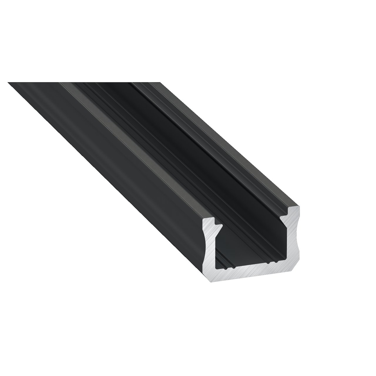 ELITECH ALU PROFIL SORT 200X8X12MM INKL LOKK - ENDELOKK OG 2 KLIPS ELITECH ALU PROFIL SORT 200X8X12MM INKL LOKK - ENDELOKK OG 2 KLIPS