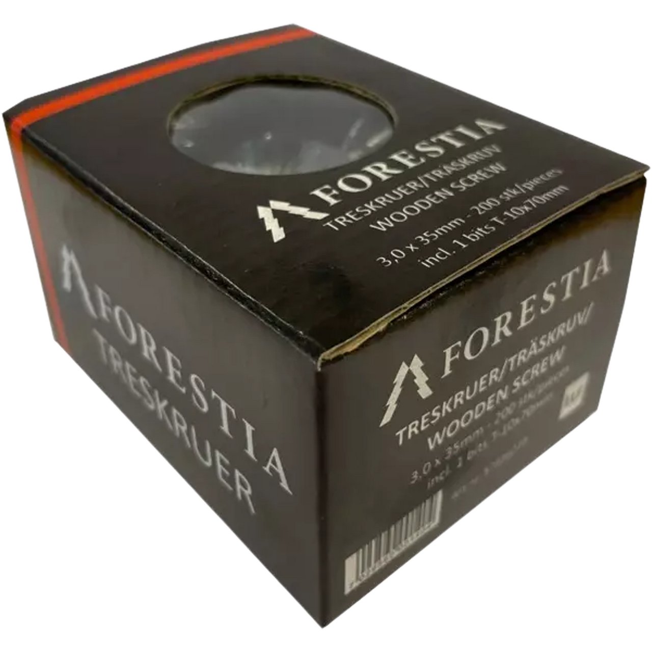 FORESTIA SKRUER TIL VEGG/TAK 200 STK INKL. 1 STK BITZ FORESTIA SKRUER TIL VEGG/TAK 200 STK INKL. 1 STK BITZ