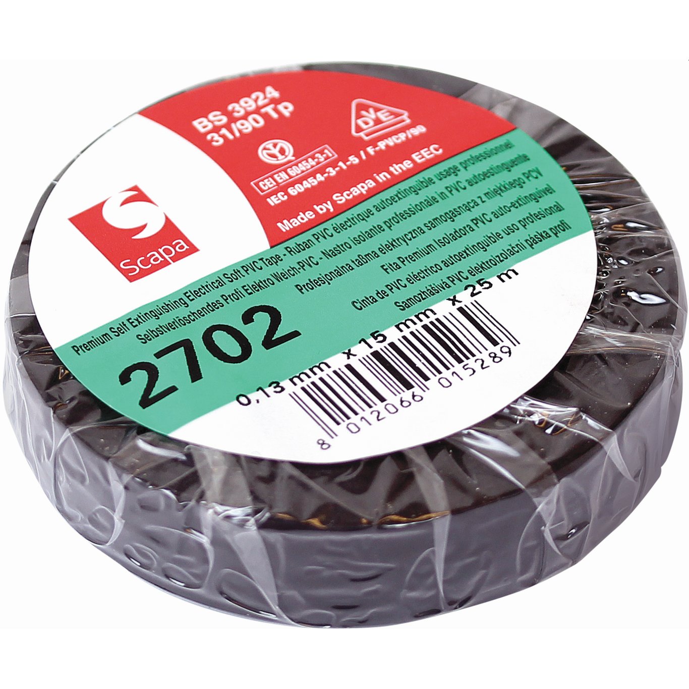 EL-TAPE PE 15MMX25M SORT EL-TAPE PE 15MMX25M SORT