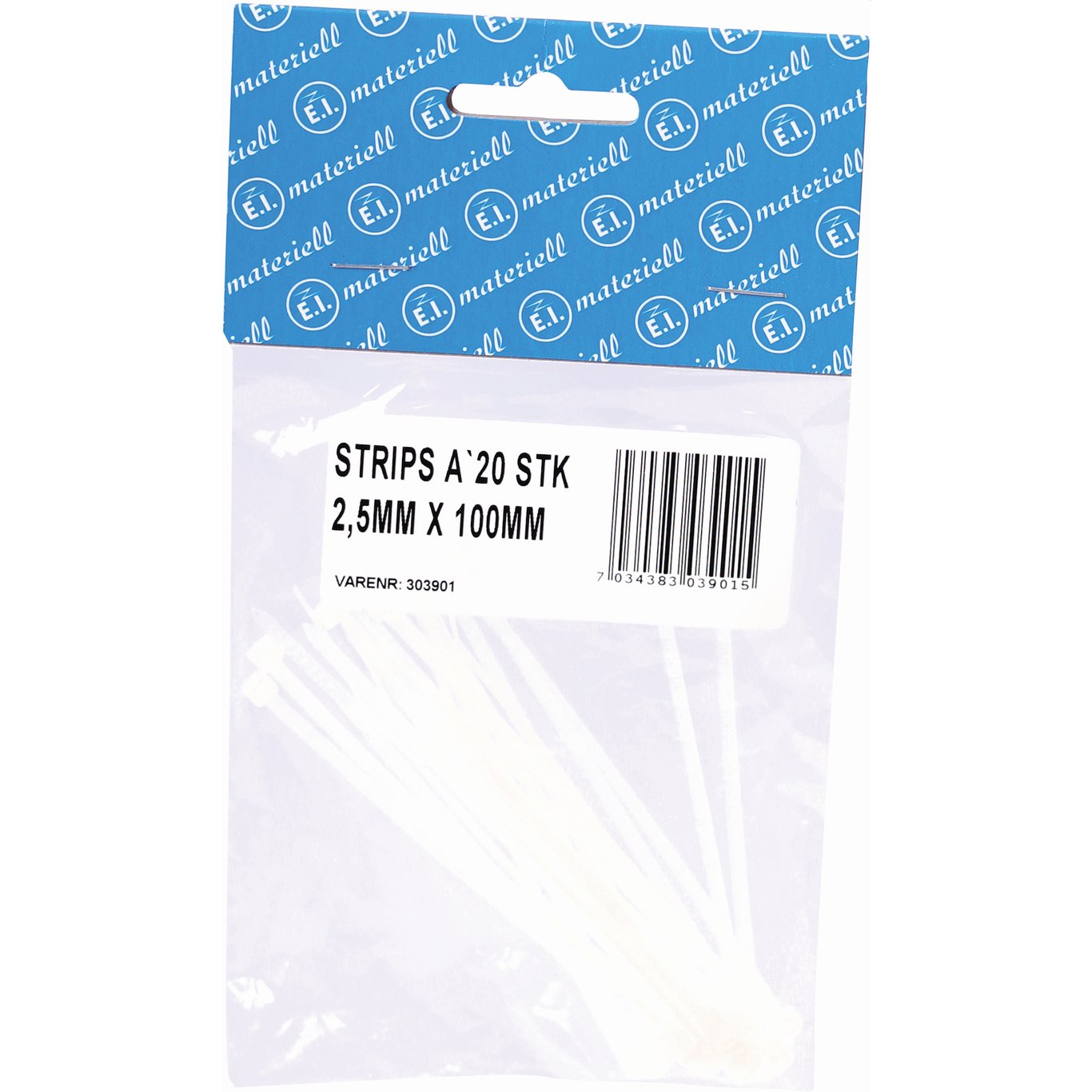 STRIPS 100X2.5MM 20 STK NATUR STRIPS 100X2.5MM 20 STK NATUR