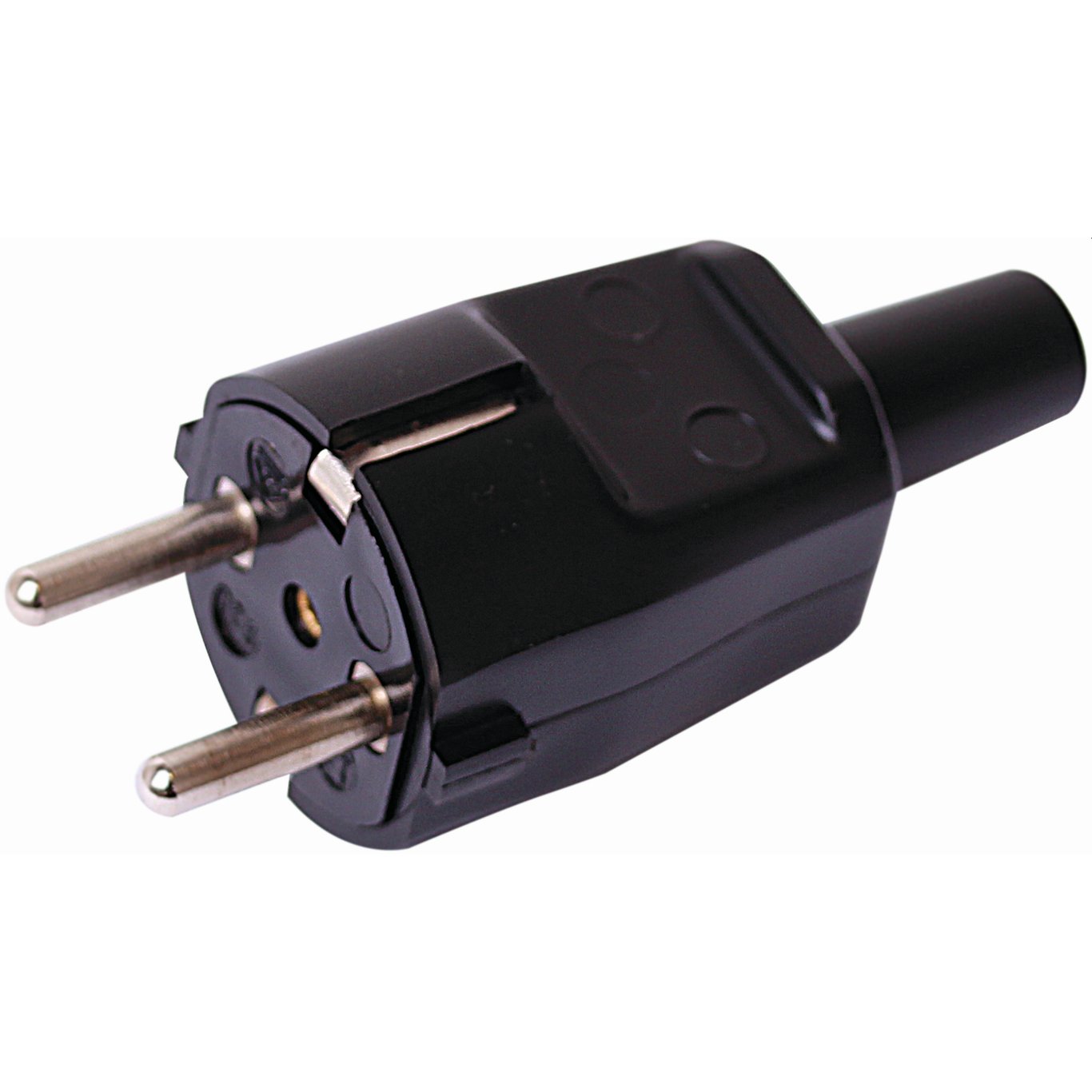 STØPSEL M/JORD PVC SORT STØPSEL M/JORD PVC SORT