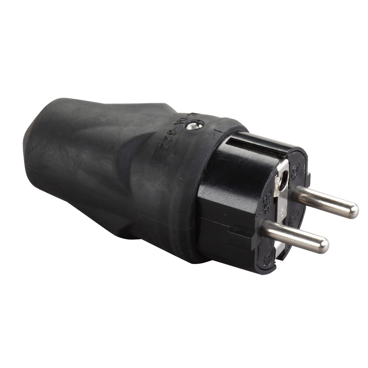 ELITECH STØPSEL M/J GUMMI IP44 SORT ELITECH STØPSEL M/J GUMMI IP44 SORT