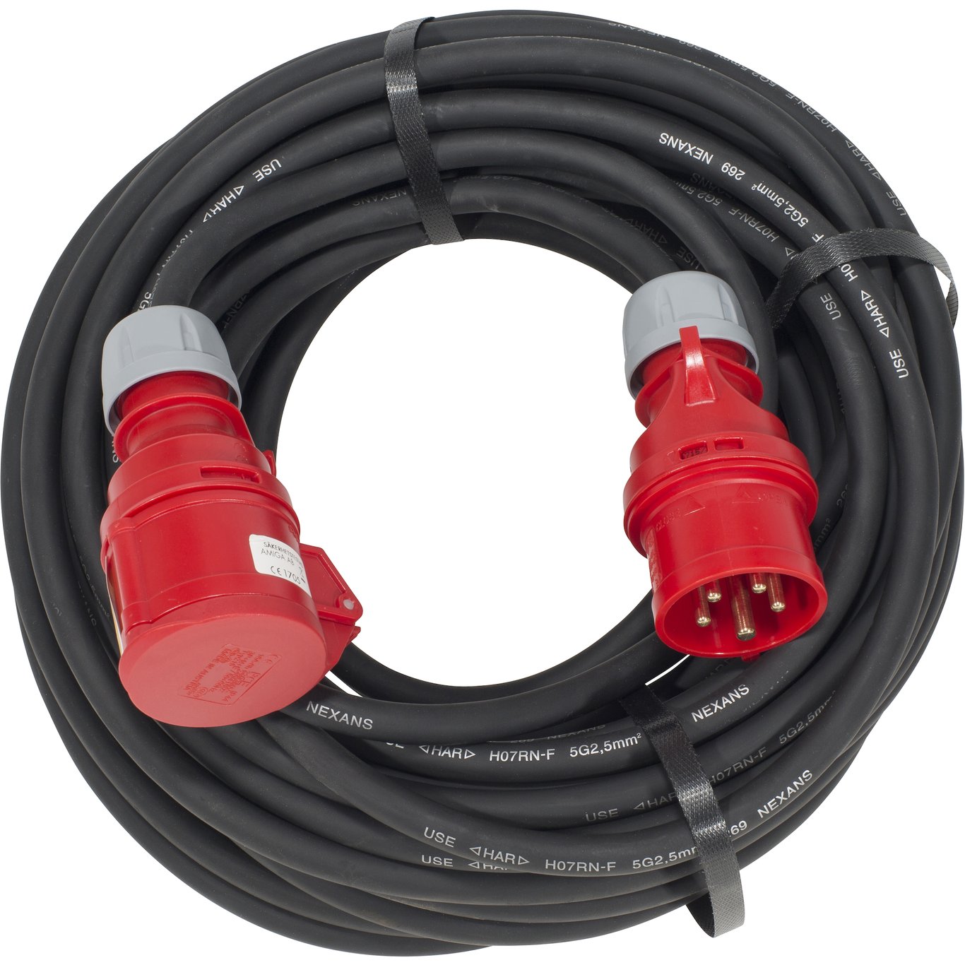 SKJØTEKABEL H07RN-F 5X2.5 16AMP 400V 416-6 25M SKJØTEKABEL H07RN-F 5X2.5 16AMP 400V 416-6 25M