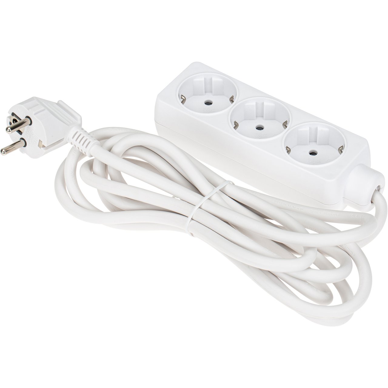 3-VEIS M/JORD 5M HVIT 3-VEIS M/JORD 5M HVIT