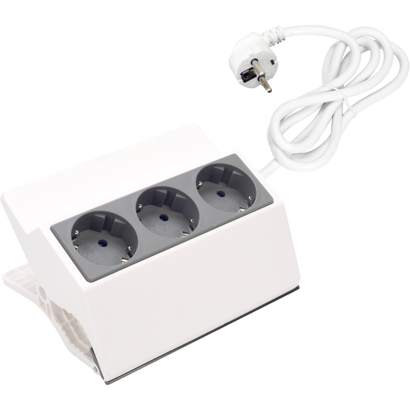 SKJØTEKONTAKT 3-VEIS M/FESTEKLEMME OG 1,5 METER KABEL SKJØTEKONTAKT 3-VEIS M/FESTEKLEMME OG 1,5 METER KABEL