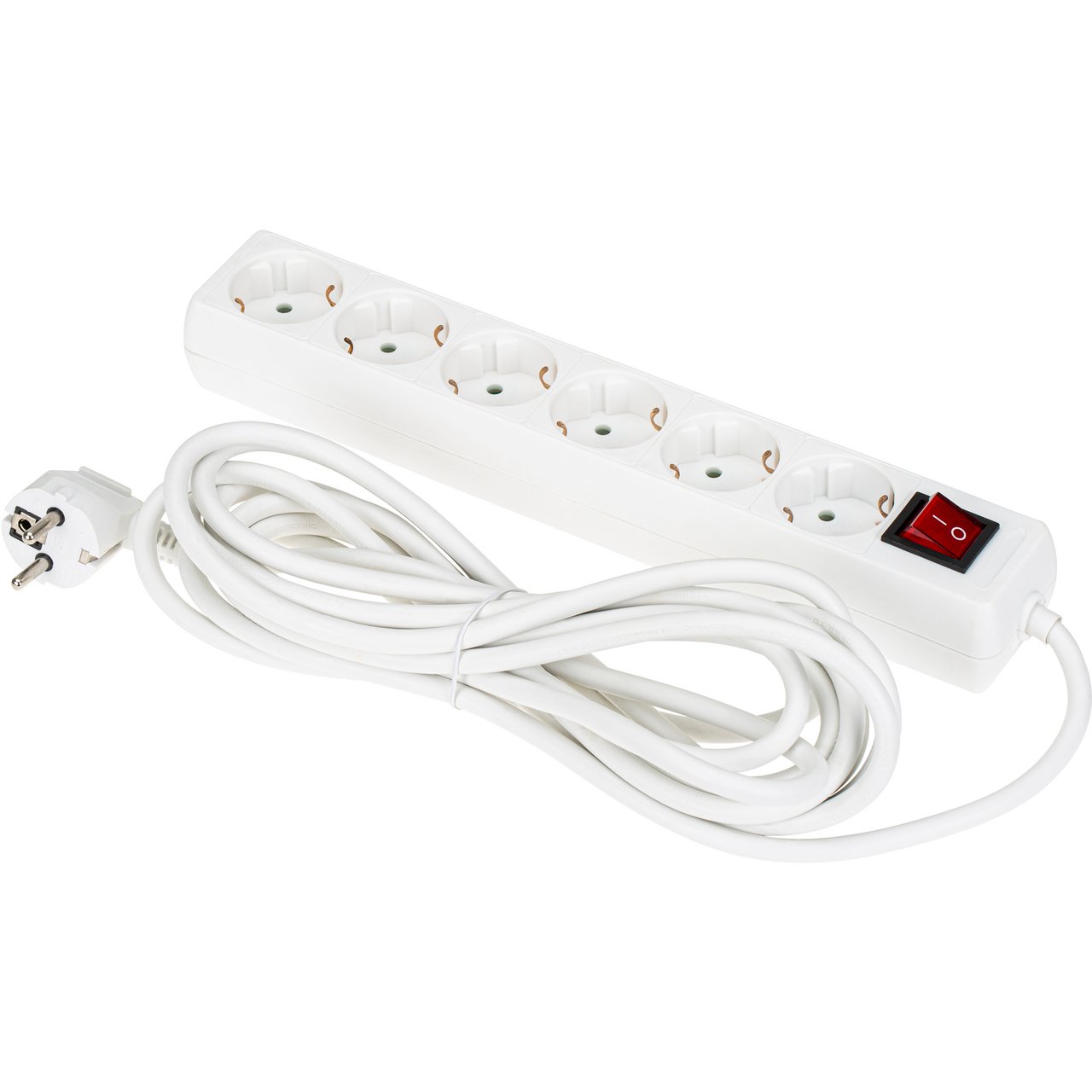 6-VEIS M/JORD & BRYTER M/5.0M HVIT 6-VEIS M/JORD & BRYTER M/5.0M HVIT