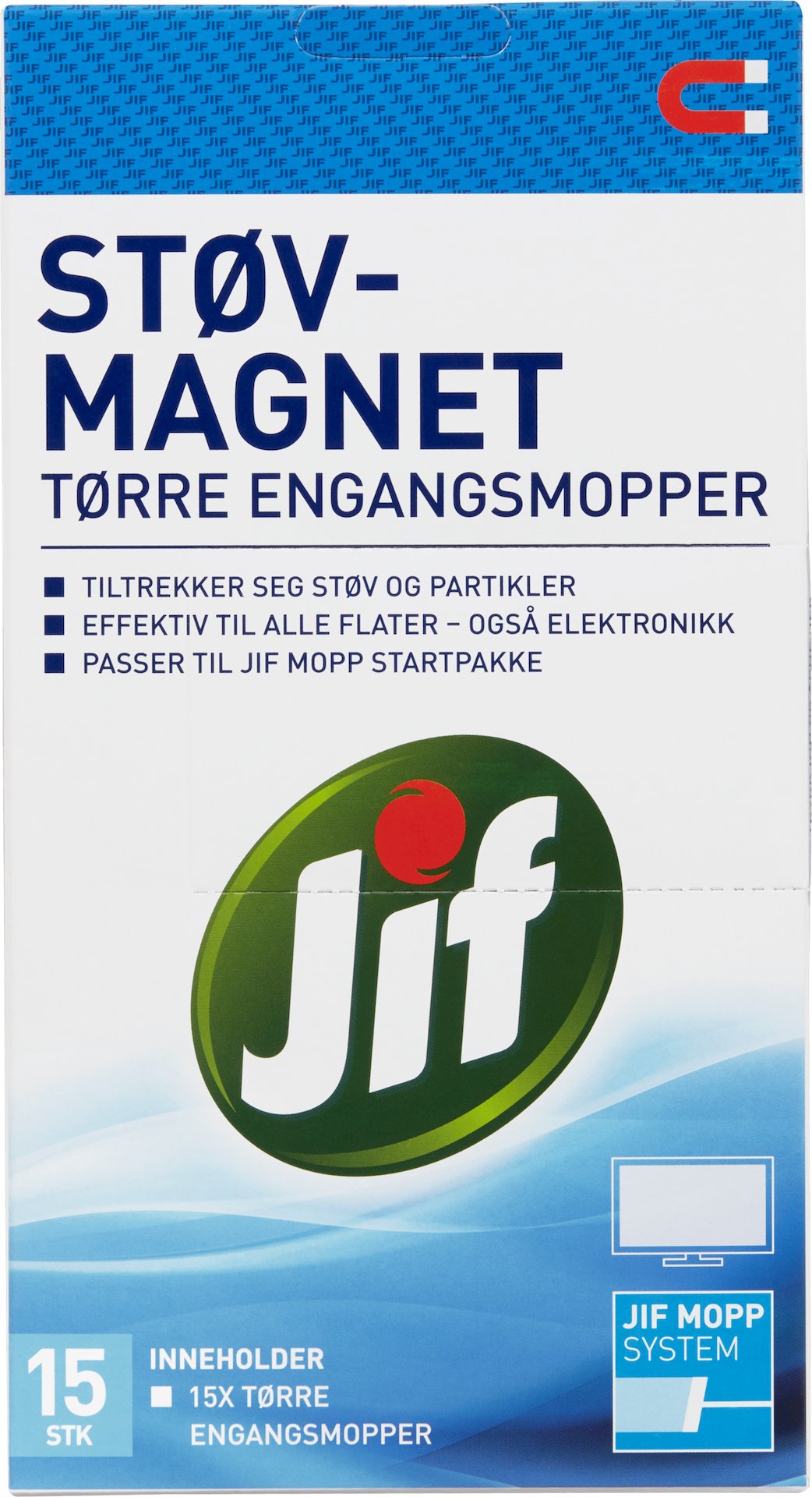 JIF STØVMAGNET TØRRE ENGANGSMOPPE