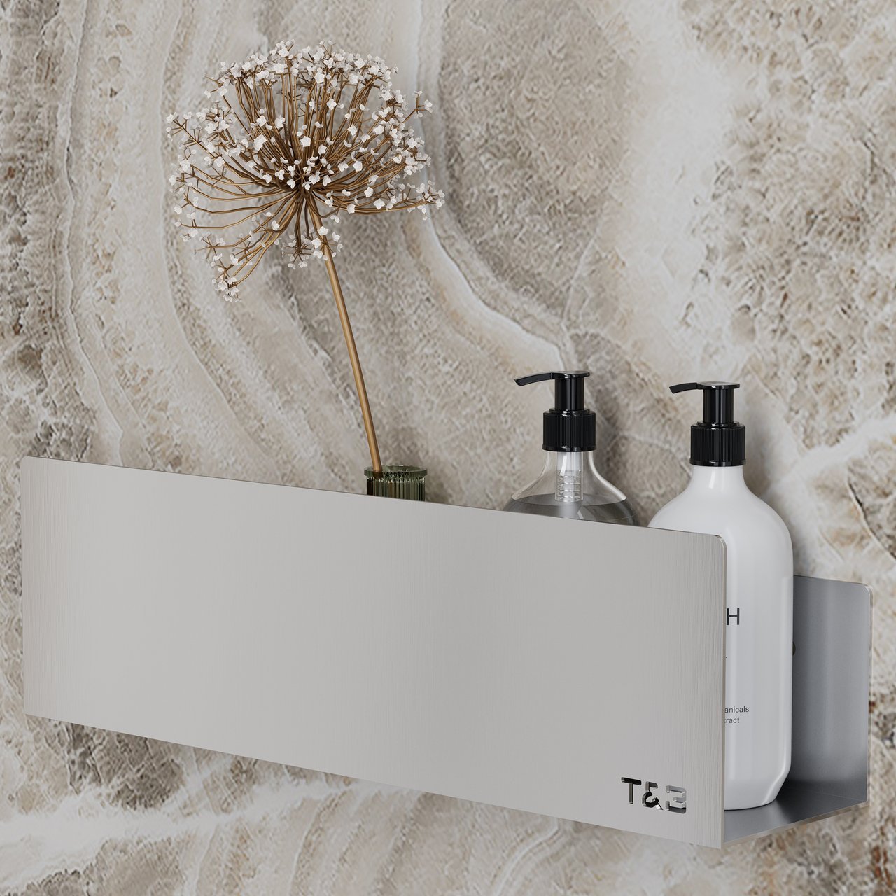 T&B HYLLE MEDIUM T2 BØRSTET ALU T&B HYLLE MEDIUM T2 BØRSTET ALU