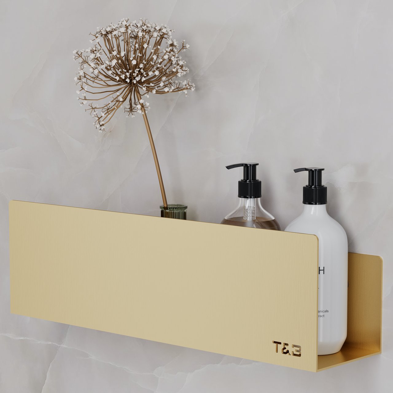 T&B HYLLE MEDIUM T2 BØRSTET GULL T&B HYLLE MEDIUM T2 BØRSTET GULL