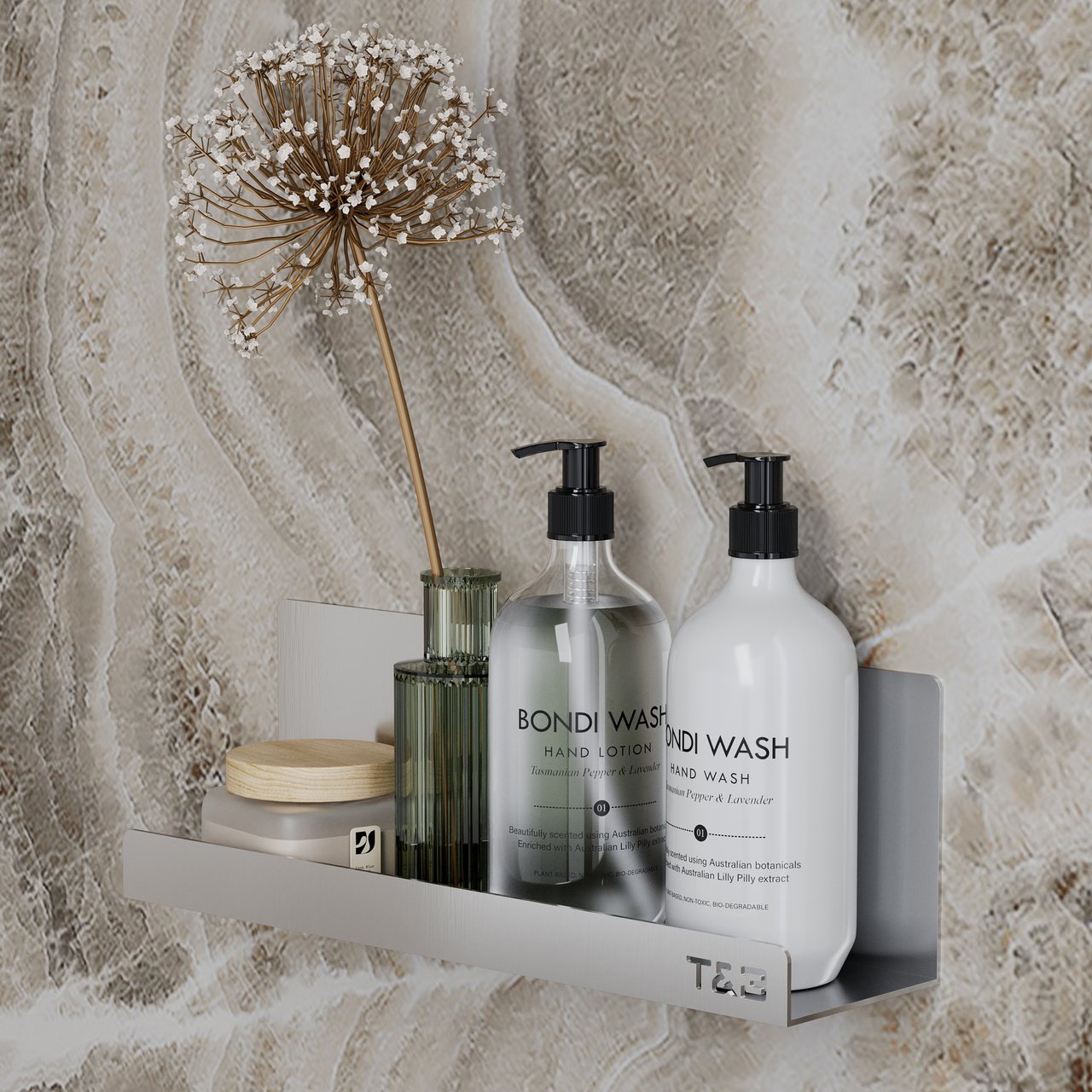 T&B HYLLE T4 BØRSTET ALU T&B HYLLE T4 BØRSTET ALU