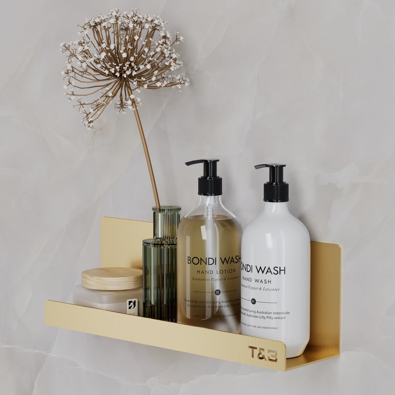 T&B HYLLE T4 BØRSTET GULL T&B HYLLE T4 BØRSTET GULL