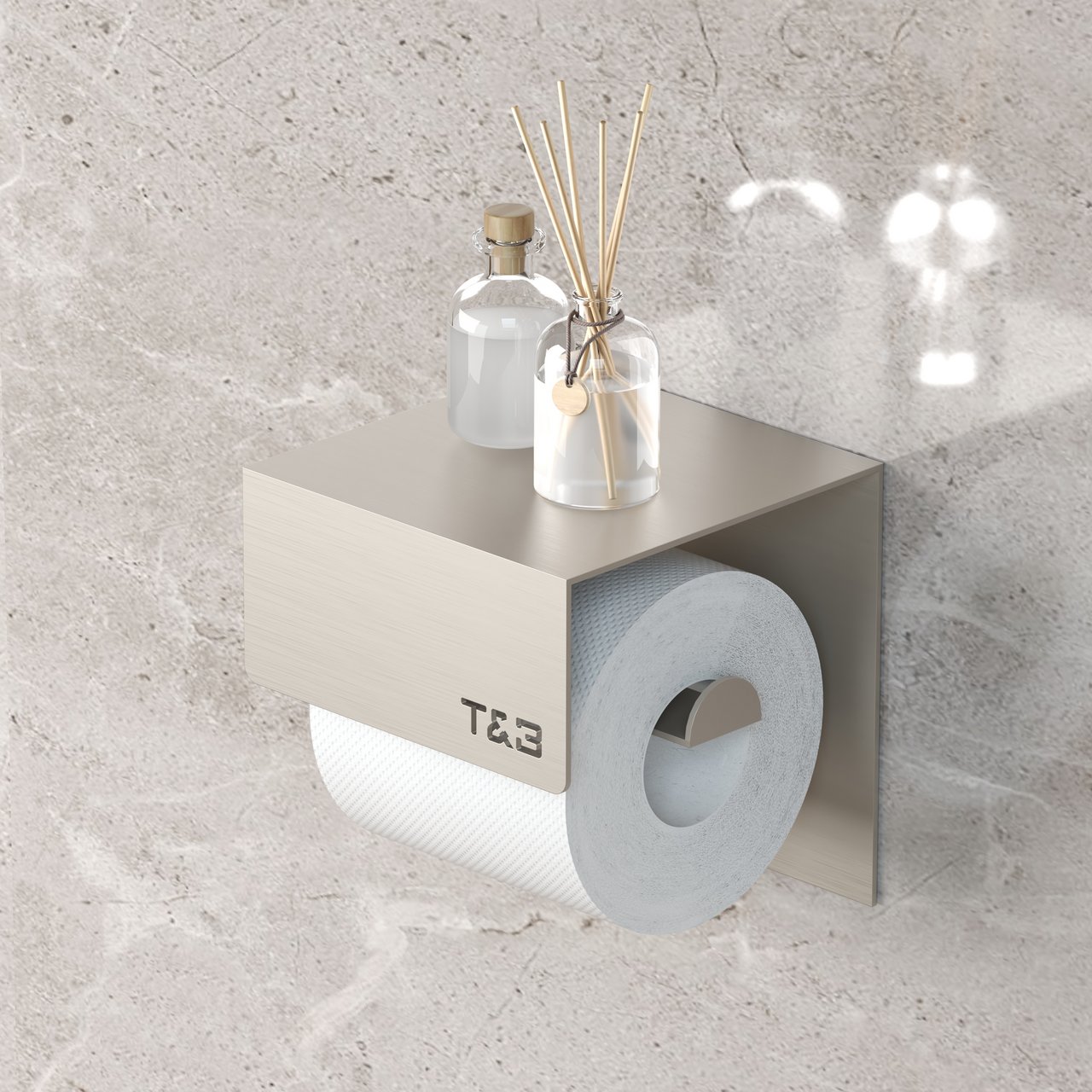 T&B TOALETTRULLHOLDER 1 BEIGE T&B TOALETTRULLHOLDER 1 BEIGE