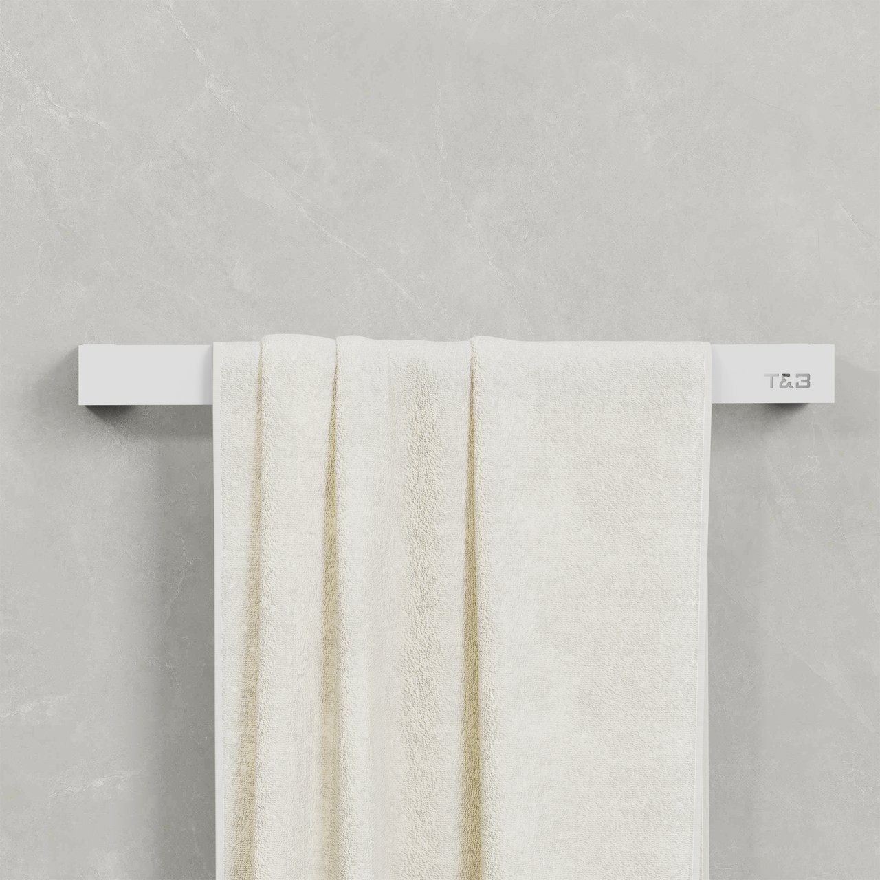 T&B HÅNDKLESTANG MATT HVIT