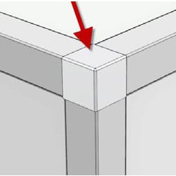 BERRYALLOC HJØRNESTYKKER TIL SISTERNE HVIT 2 STK BERRYALLOC HJØRNESTYKKER TIL SISTERNE HVIT 2 STK