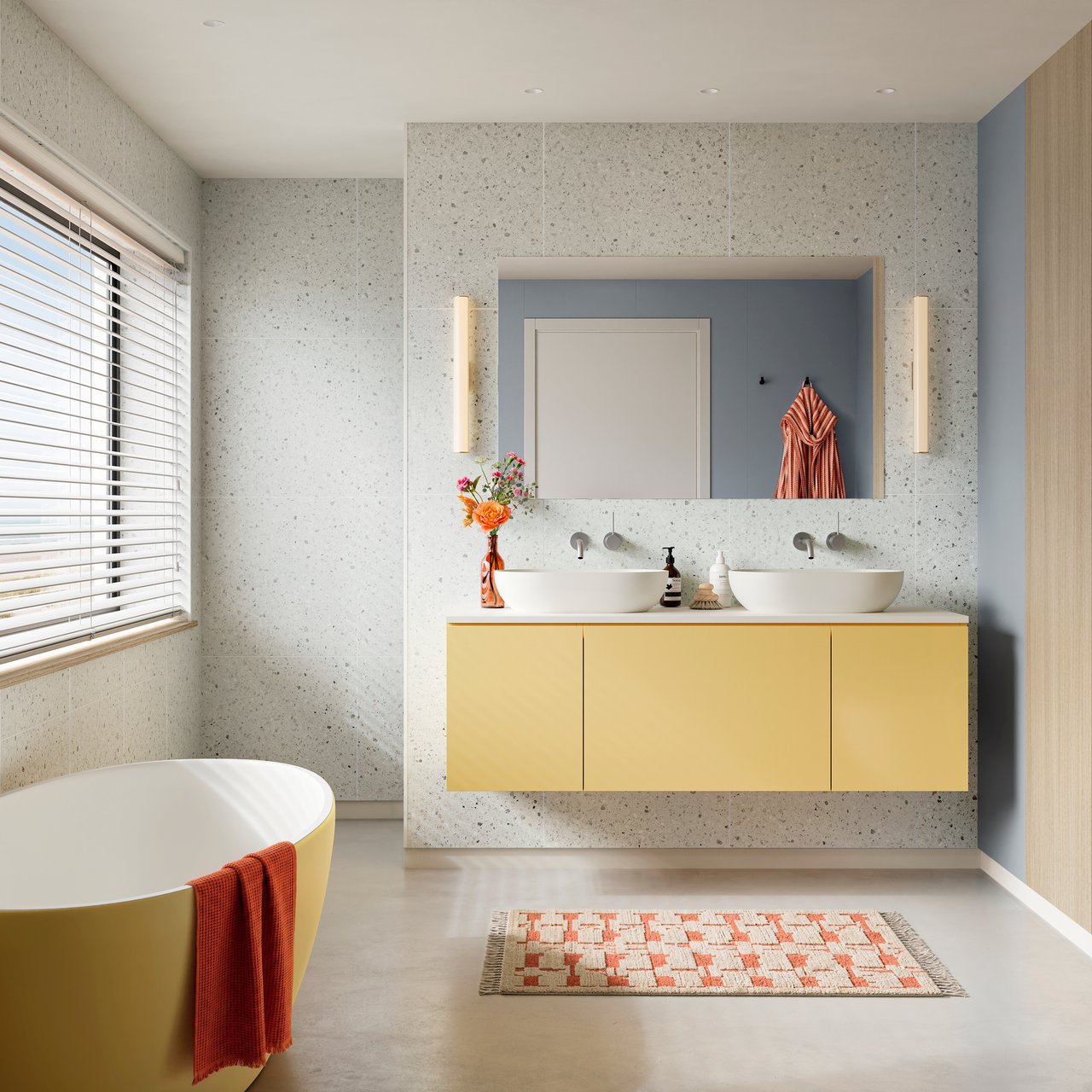 BERRYALLOC BIANCO TERRAZZO 60X60 BADEROMSPANEL BERRYALLOC BIANCO TERRAZZO 60X60 BADEROMSPANEL