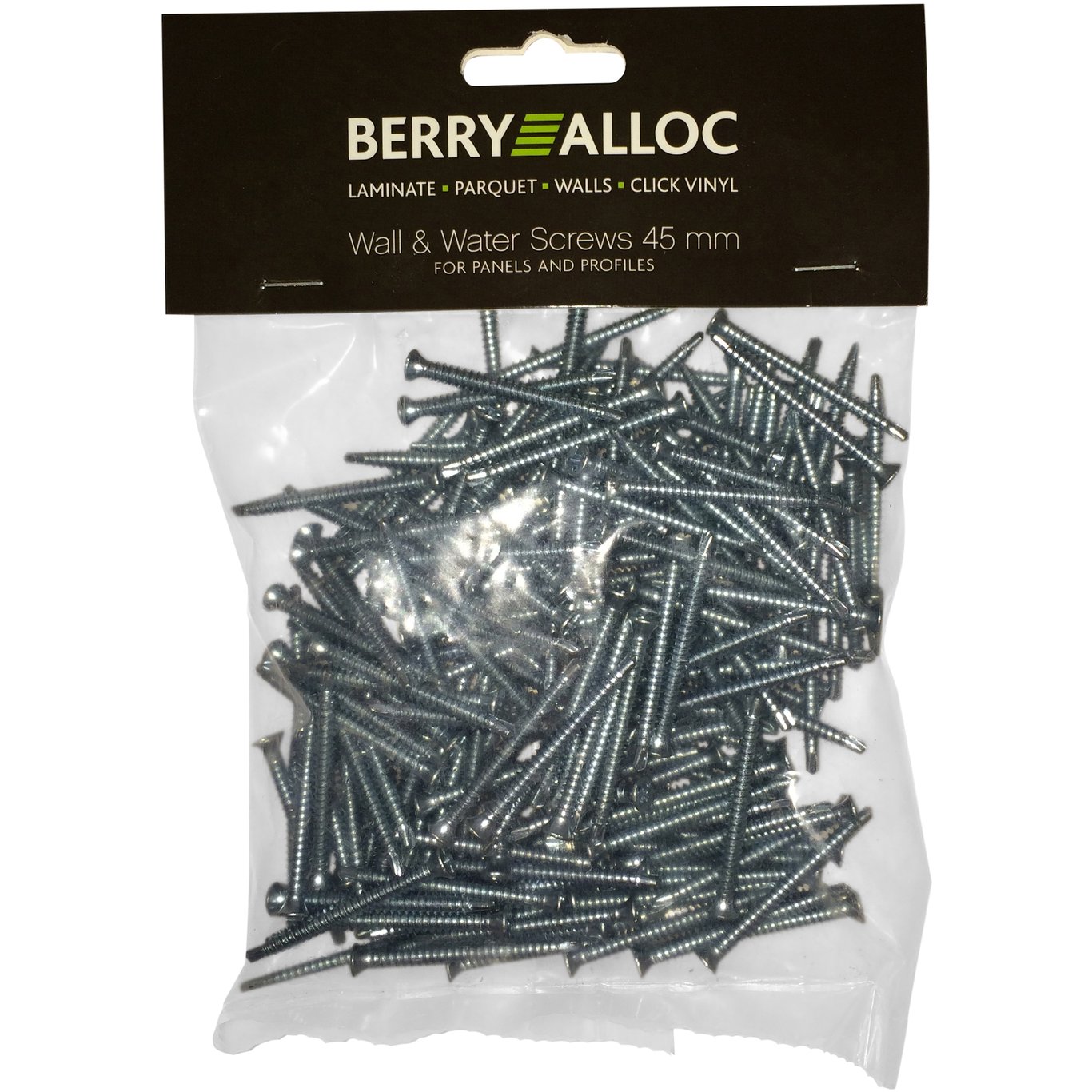 BERRYALLOC SKRUE 45MM FOR LISTER OG PANEL 200 STK/PK BERRYALLOC SKRUE 45MM FOR LISTER OG PANEL 200 STK/PK