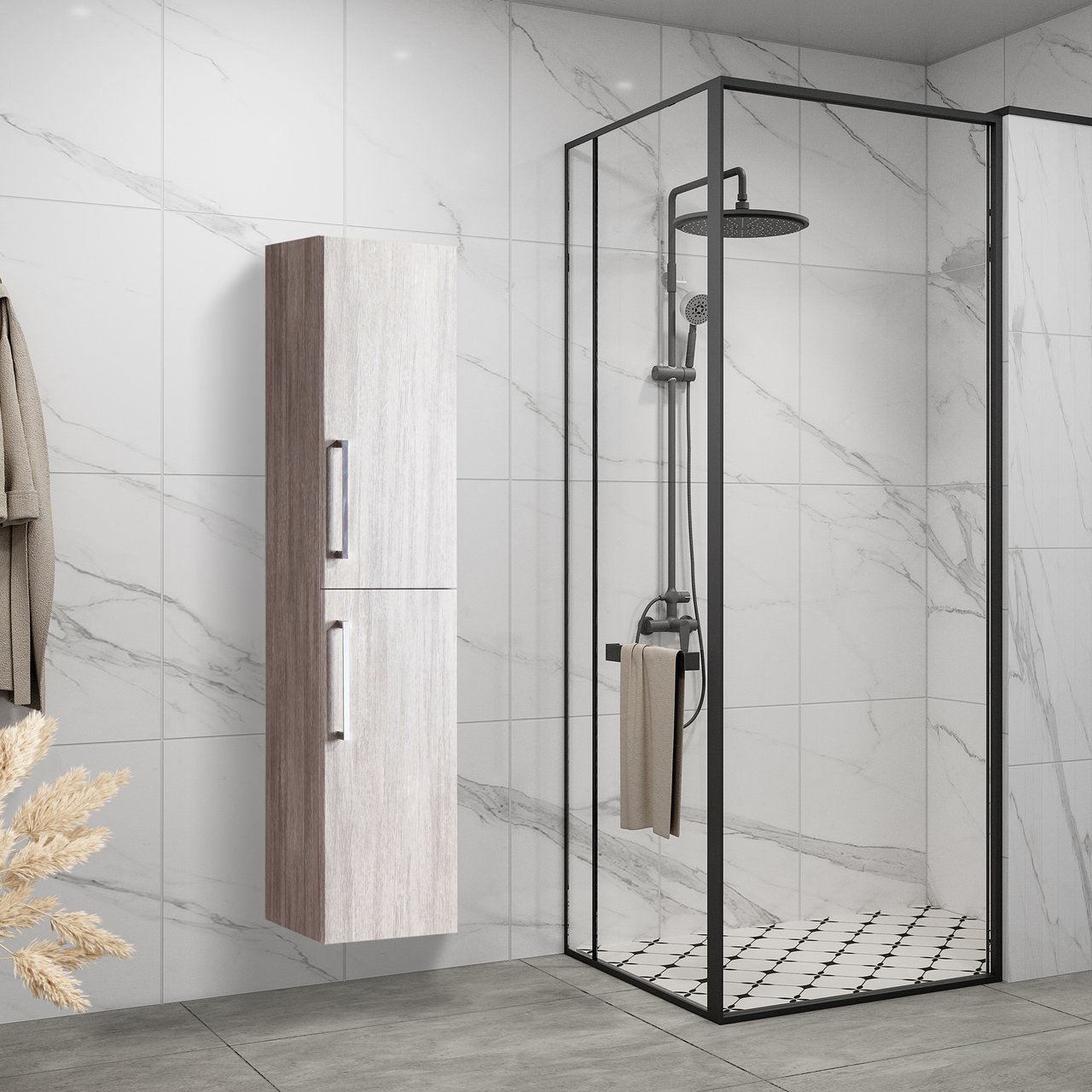 LIND LUXURY HØYSKAP GRÅ LIND LUXURY HØYSKAP GRÅ