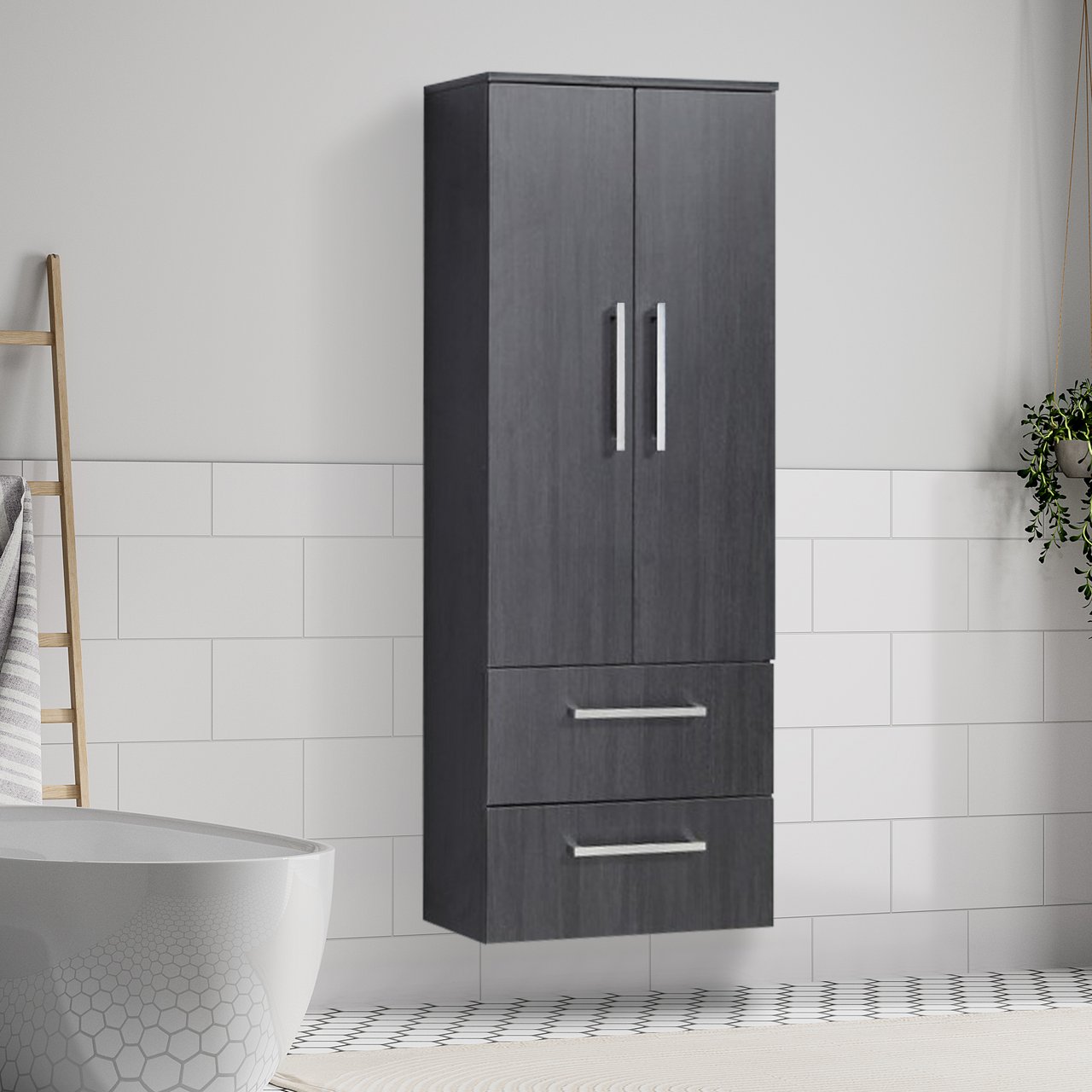 LIND LUXURY HØYSKAP DOBBEL SORT LIND LUXURY HØYSKAP DOBBEL SORT