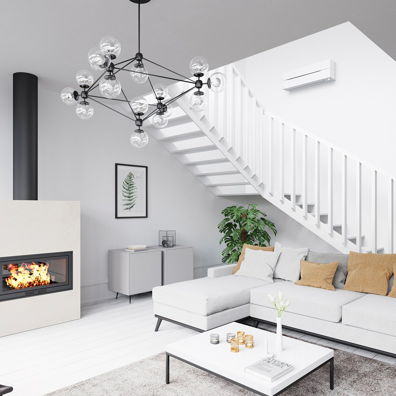 MITSUBISHI ELECTRIC KAITEKI 6600 VARMEPUMPE HVIT MITSUBISHI ELECTRIC KAITEKI 6600 VARMEPUMPE HVIT