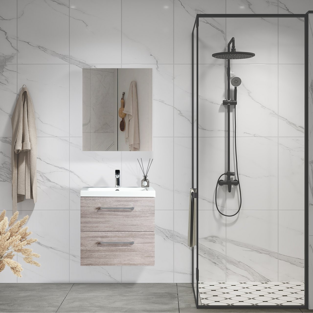LIND LUXURY 60 GRÅ SERVANTSKAP
