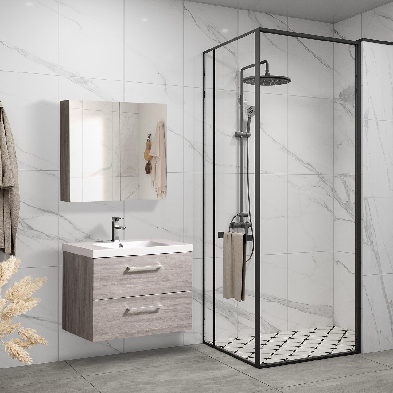LIND LUXURY 80 GRÅ SERVANTSKAP
