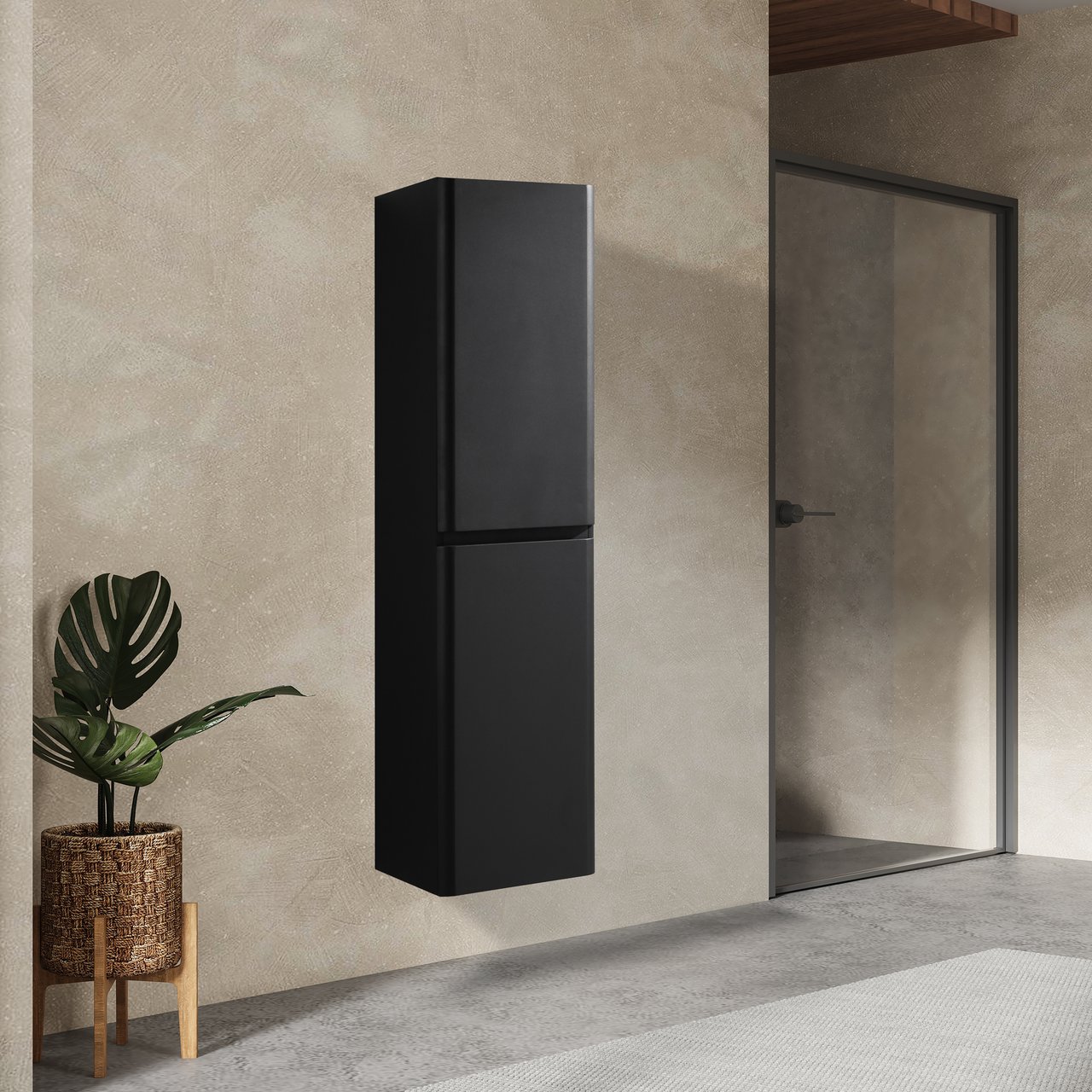 LIND MAGICAL SORT HØYSKAP HØYRE 30 CM LIND MAGICAL SORT HØYSKAP HØYRE 30 CM