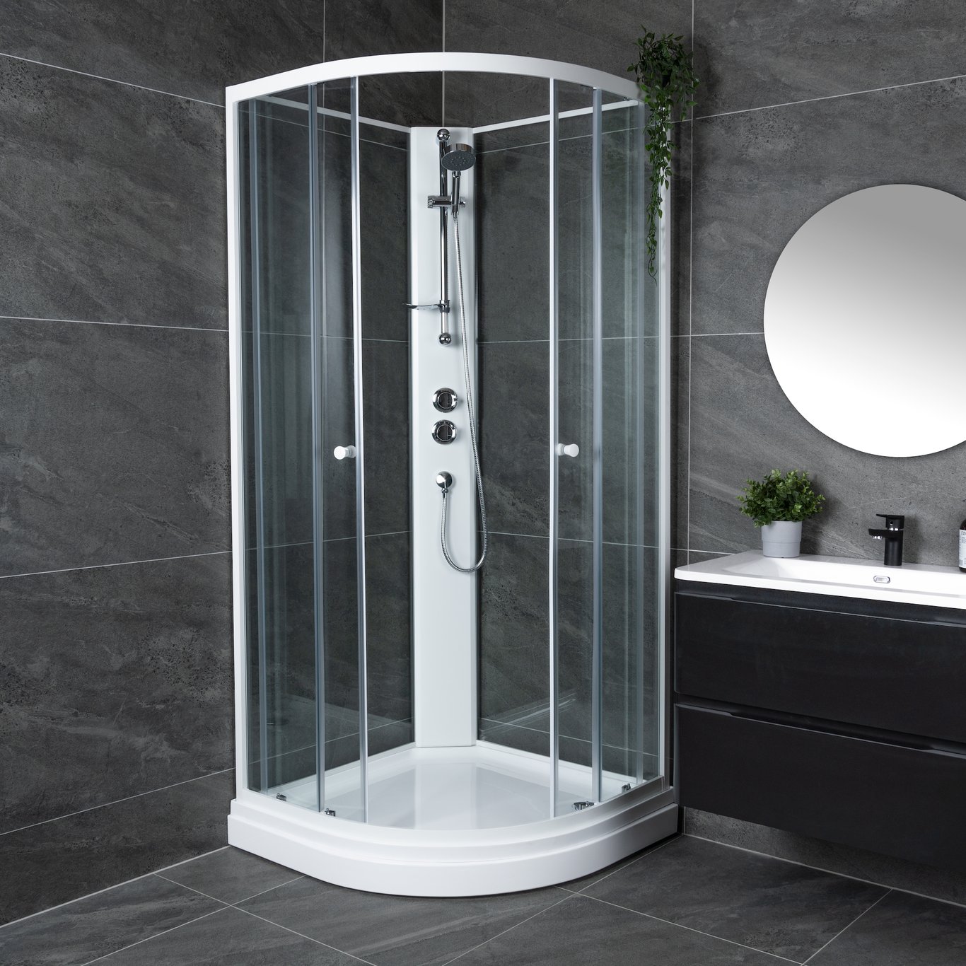 CELESTE TOLENTINO BUET DUSJKABINETT 100X100X210 CM M/SIKKERHETSFOLIE, HVIT CELESTE TOLENTINO BUET DUSJKABINETT 100X100X210 CM M/SIKKERHETSFOLIE, HVIT