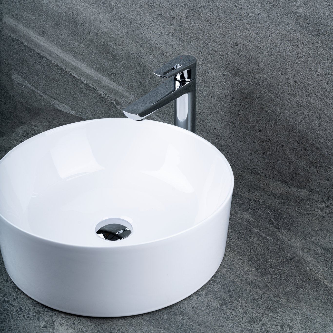 CELESTE STOKE SERVANTBATTERI HØY, KROM CELESTE STOKE SERVANTBATTERI HØY, KROM