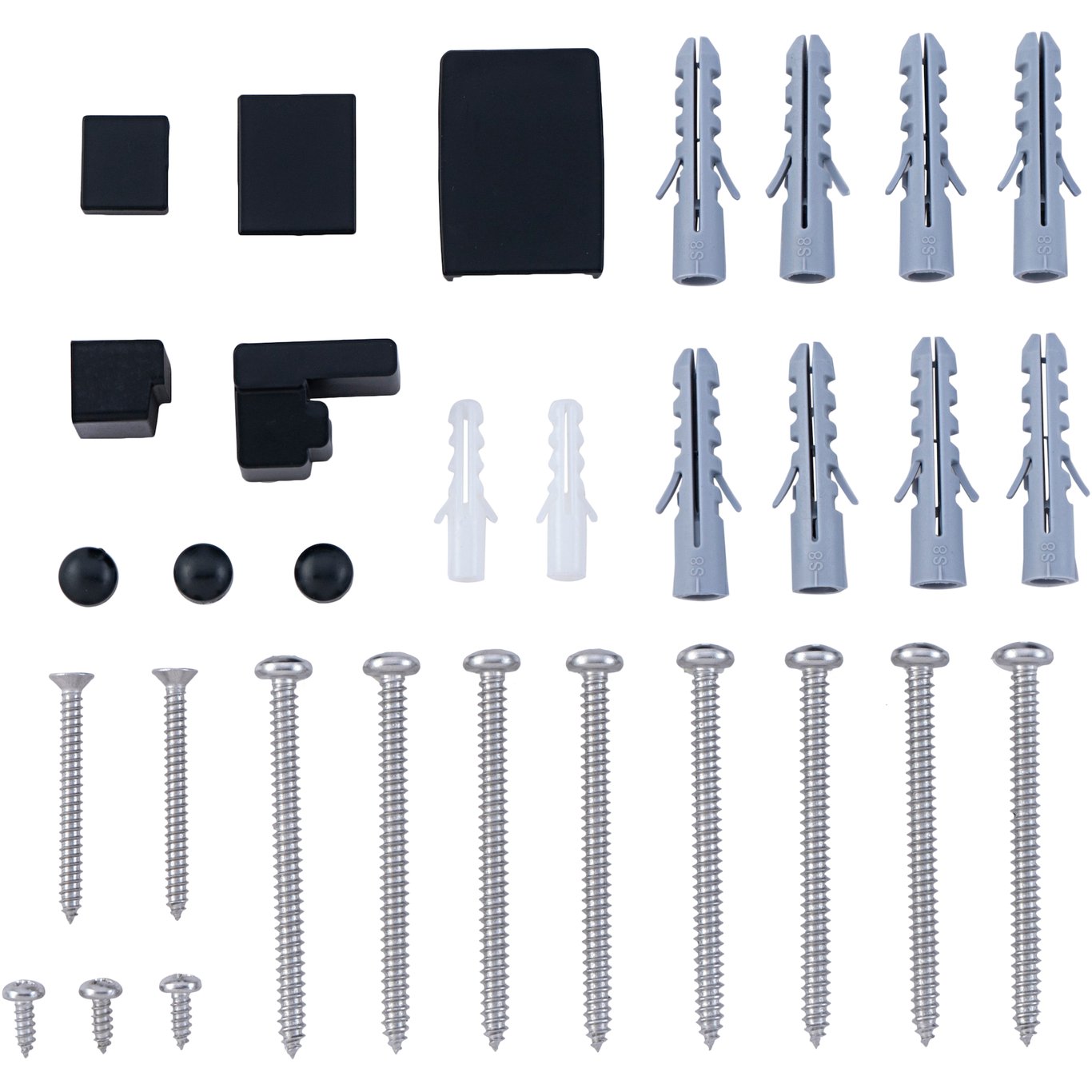 CELESTE SKRUESETT 2 TIL DUSJHJØRNE SORT CELESTE SKRUESETT 2 TIL DUSJHJØRNE SORT