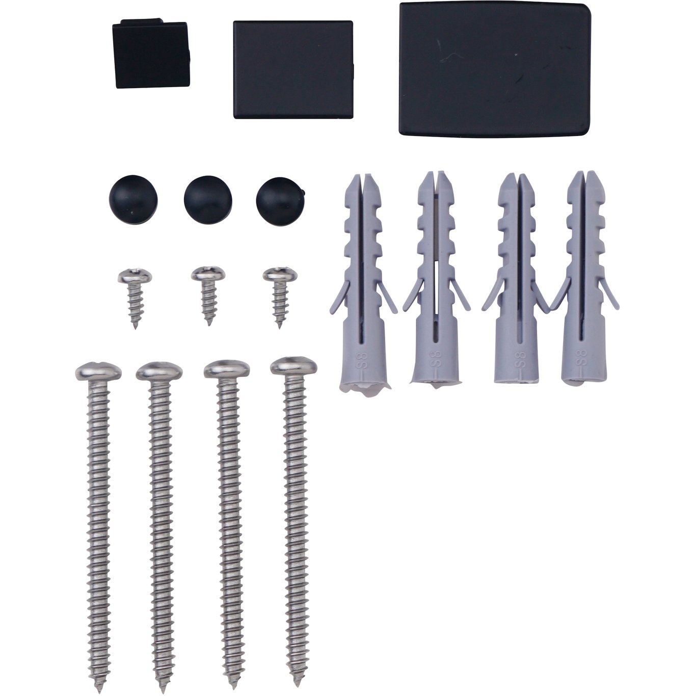 CELESTE SKRUESETT 3 TIL DUSJHJØRNE SORT CELESTE SKRUESETT 3 TIL DUSJHJØRNE SORT