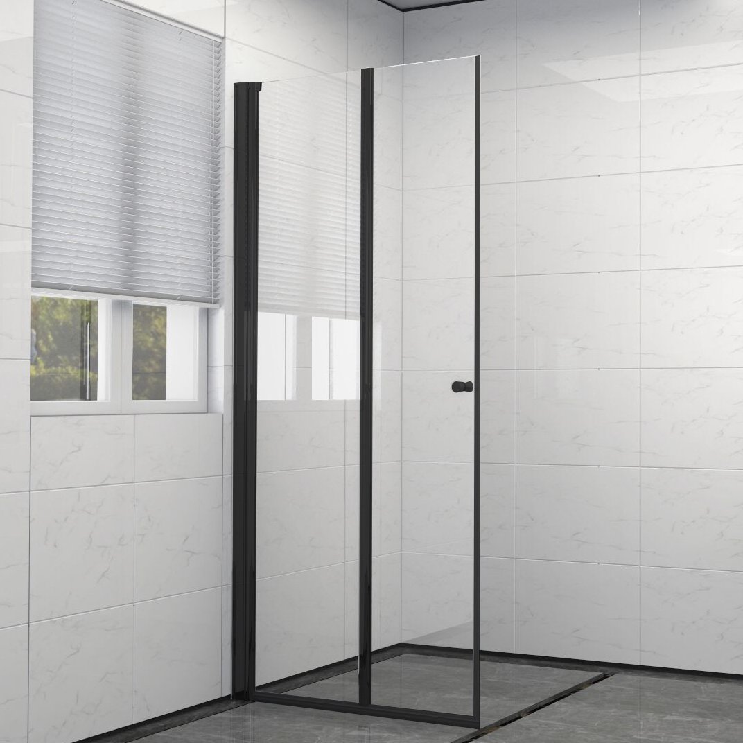 CELESTE MH200 LEDDET DUSJDØR 90X190CM VENSTRE SORT M/SIKKERHETSFOLIE CELESTE MH200 LEDDET DUSJDØR 90X190CM VENSTRE SORT M/SIKKERHETSFOLIE