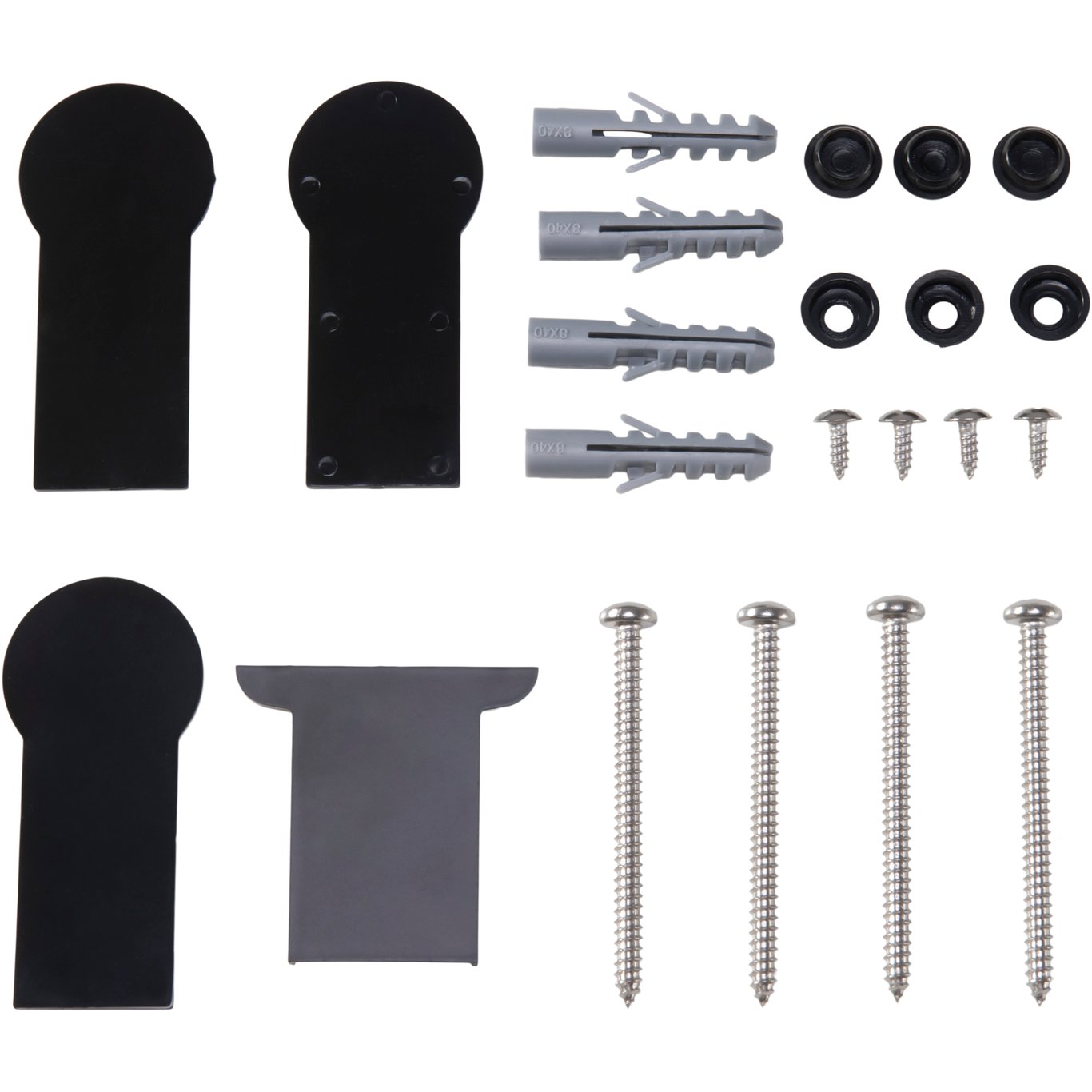 CELESTE SKRUESETT 4 TIL DUSJHJØRNE SORT CELESTE SKRUESETT 4 TIL DUSJHJØRNE SORT