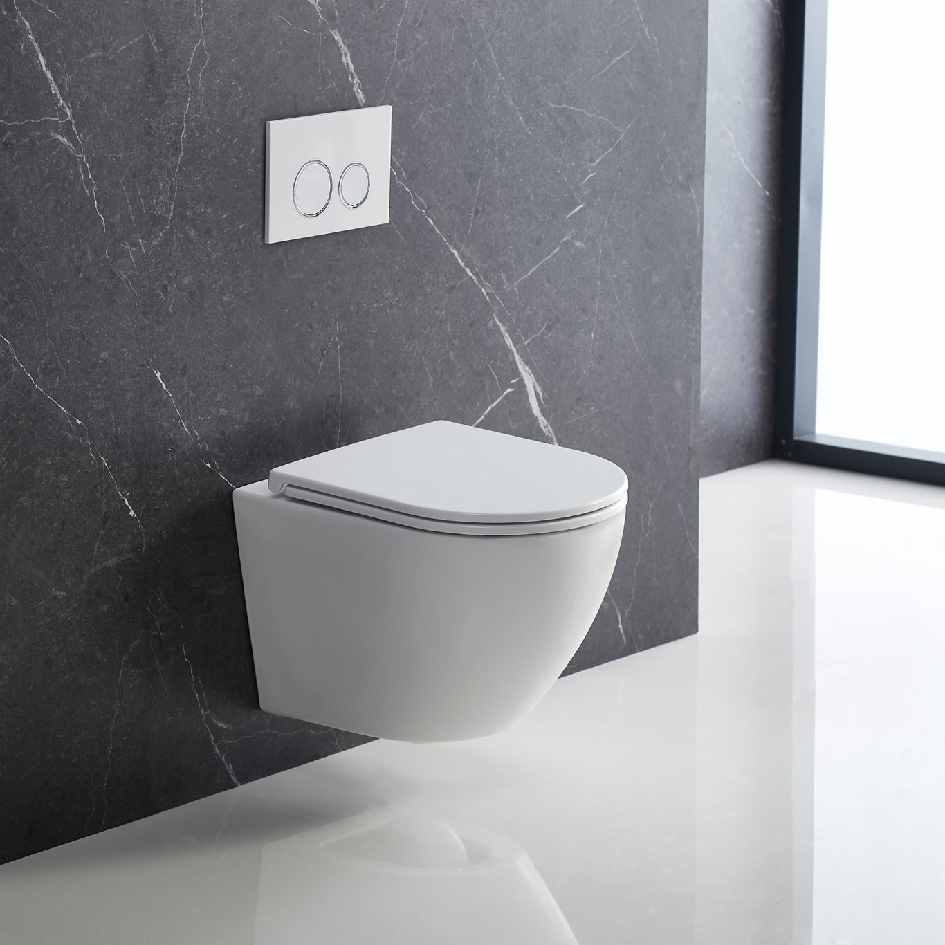 CELESTE UNICO VEGGSKÅL M/ÅPEN SPYLEKANT MATT HVIT CELESTE UNICO VEGGSKÅL M/ÅPEN SPYLEKANT MATT HVIT