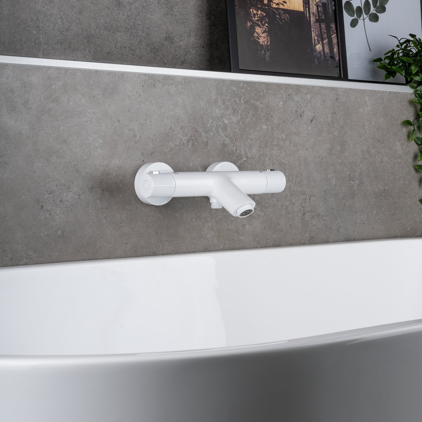 CELESTE STOKE KAR - OG DUSJTERMOSTAT HVIT CELESTE STOKE KAR - OG DUSJTERMOSTAT HVIT