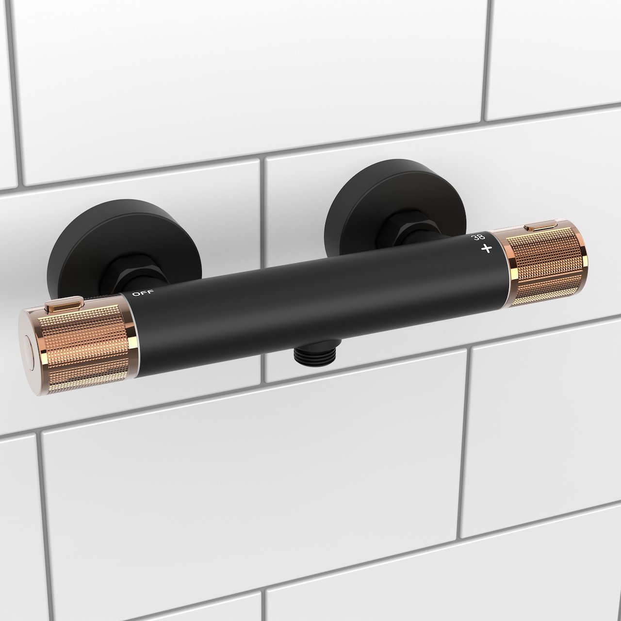 CELESTE WAKEFIELD DUSJTERMOSTAT SORT/KOBBER CELESTE WAKEFIELD DUSJTERMOSTAT SORT/KOBBER