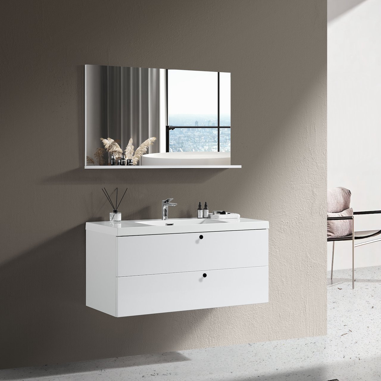 LIND DELIGHT 120 BADEROMSMØBEL HVIT LIND DELIGHT 120 BADEROMSMØBEL HVIT