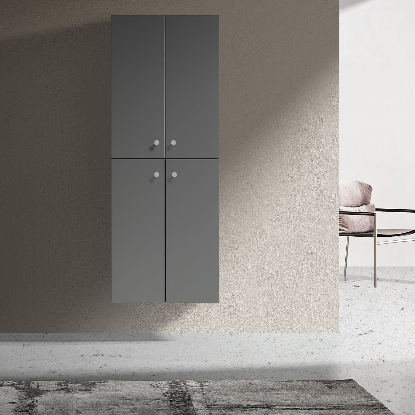 LIND DELIGHT DOBBEL HØYSKAP GRÅ LIND DELIGHT DOBBEL HØYSKAP GRÅ