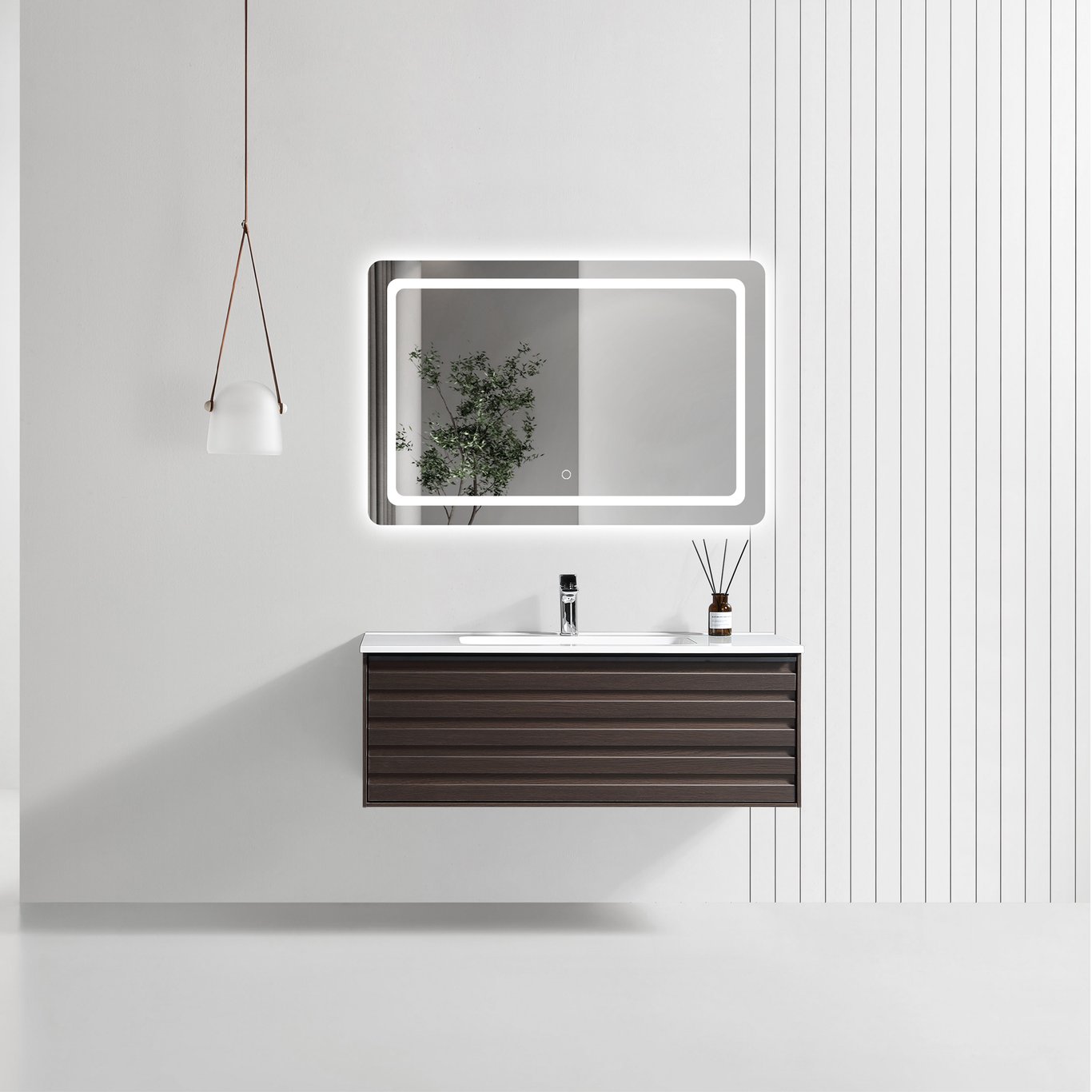 LIND UNIQUE 100 BADEROMSMØBEL WENGE MØRK U/SPEIL LIND UNIQUE 100 BADEROMSMØBEL WENGE MØRK U/SPEIL