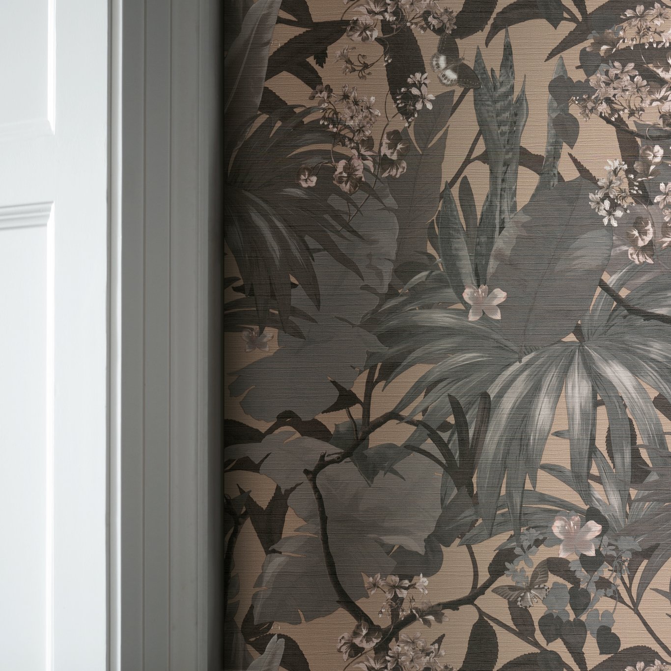 DESERT LODGE BOTANICAL VINYLTAPET BEIGE/GRÅ VAREPRØVE DESERT LODGE BOTANICAL VINYLTAPET BEIGE/GRÅ VAREPRØVE