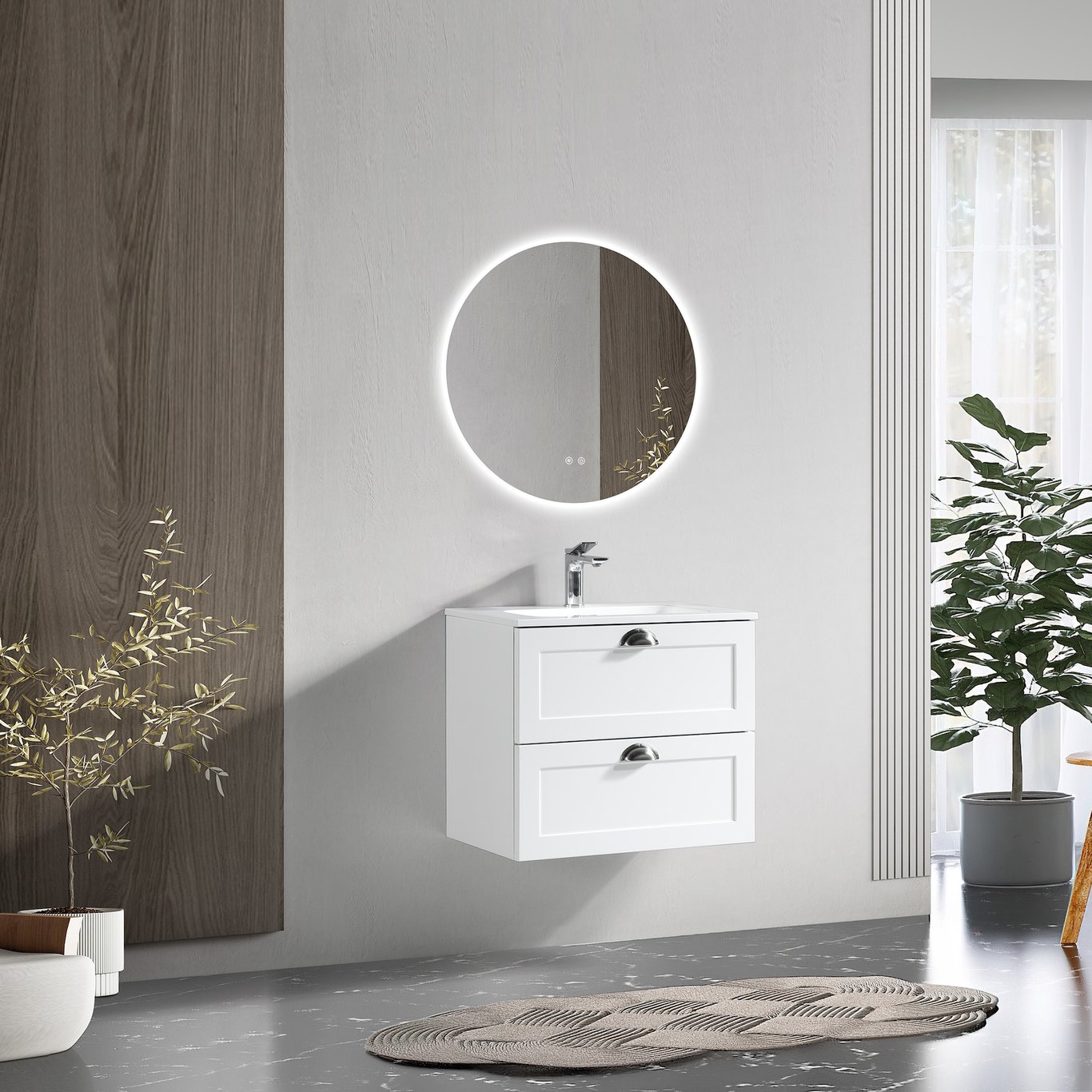 LIND COMFORT 60 BADEROMSMØBEL HVIT LIND COMFORT 60 BADEROMSMØBEL HVIT