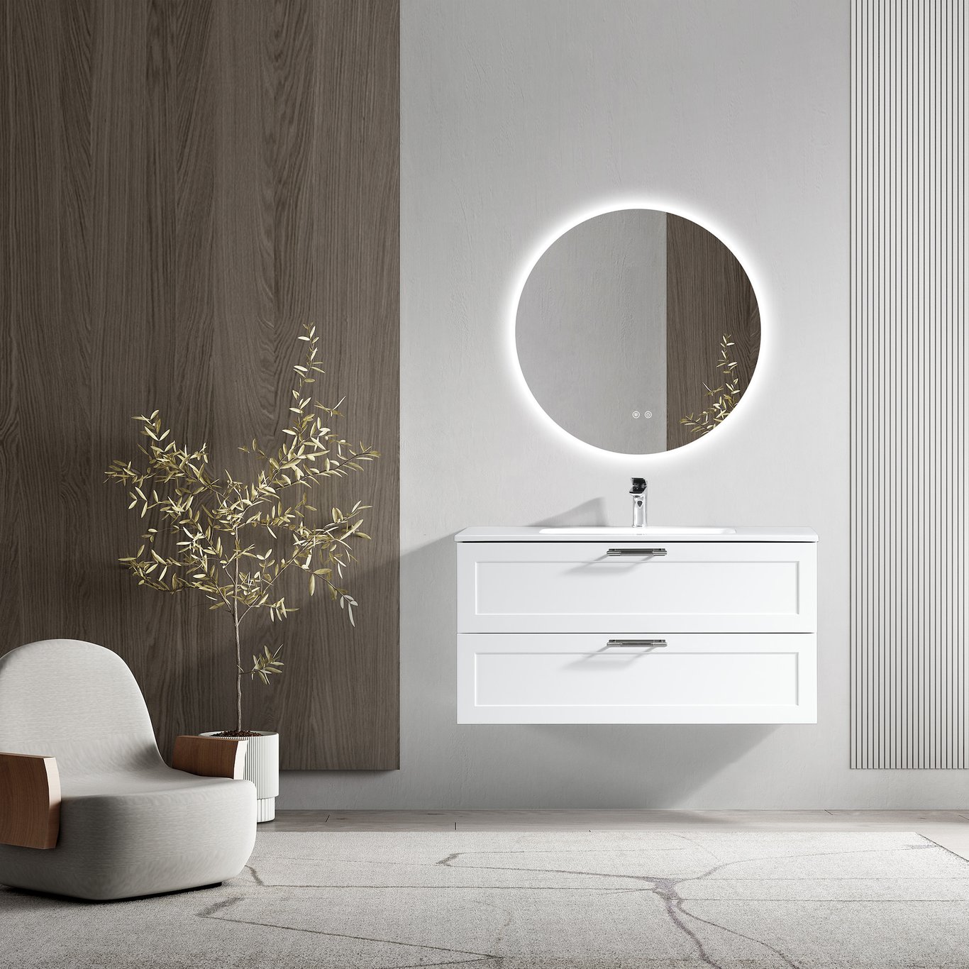 LIND COMFORT 100 BADEROMSMØBEL HVIT LIND COMFORT 100 BADEROMSMØBEL HVIT