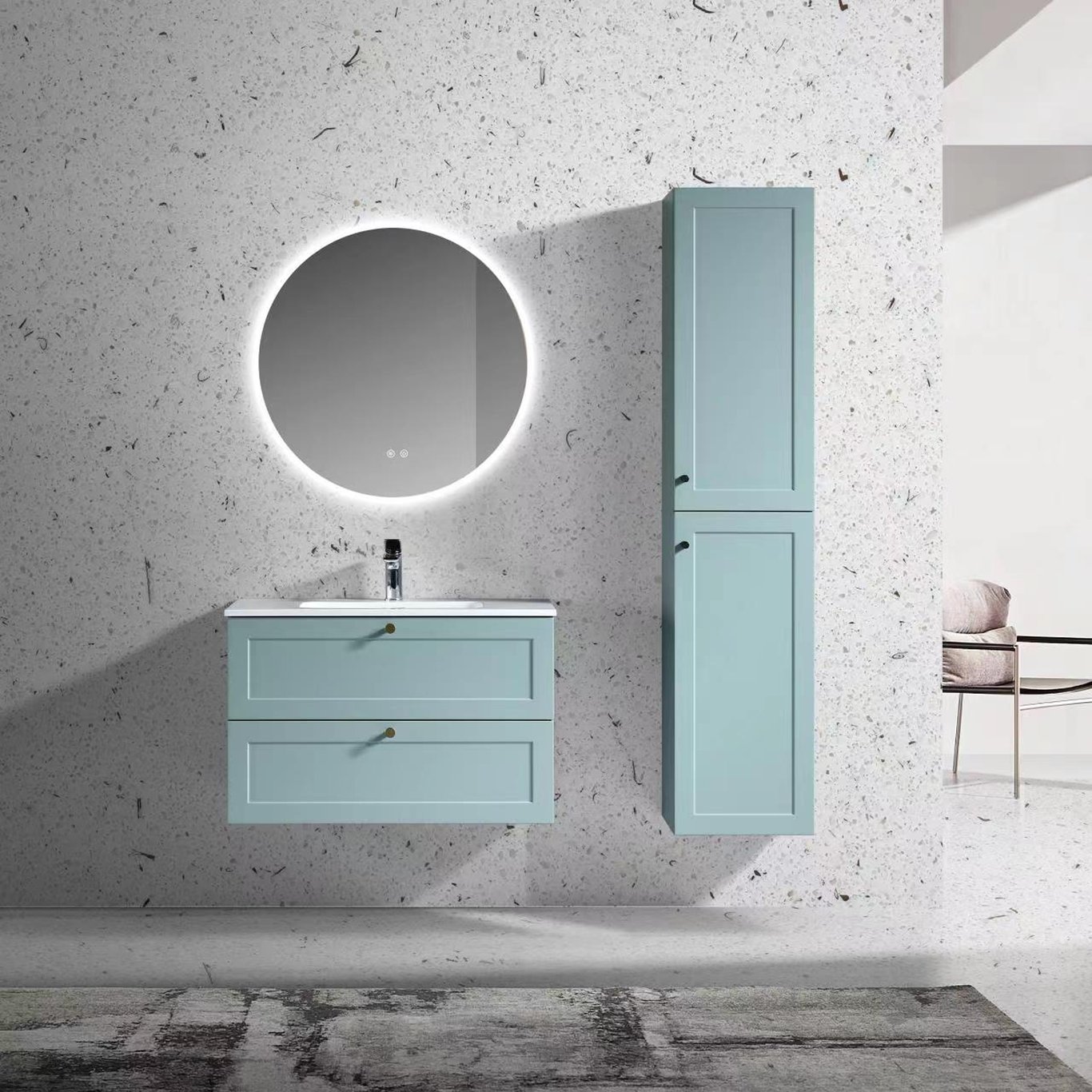 LIND COMFORT 80 BADEROMSMØBEL LIGHT BLUE LIND COMFORT 80 BADEROMSMØBEL LIGHT BLUE