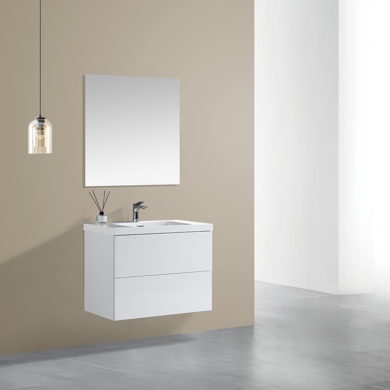 LIND DELIGHT 80 BADEROMSMØBEL HVIT U/ SPEIL LIND DELIGHT 80 BADEROMSMØBEL HVIT U/ SPEIL