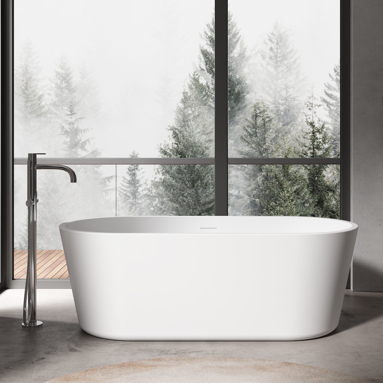 CELESTE TREVISO BADEKAR 167X79 MATT HVIT CELESTE TREVISO BADEKAR 167X79 MATT HVIT